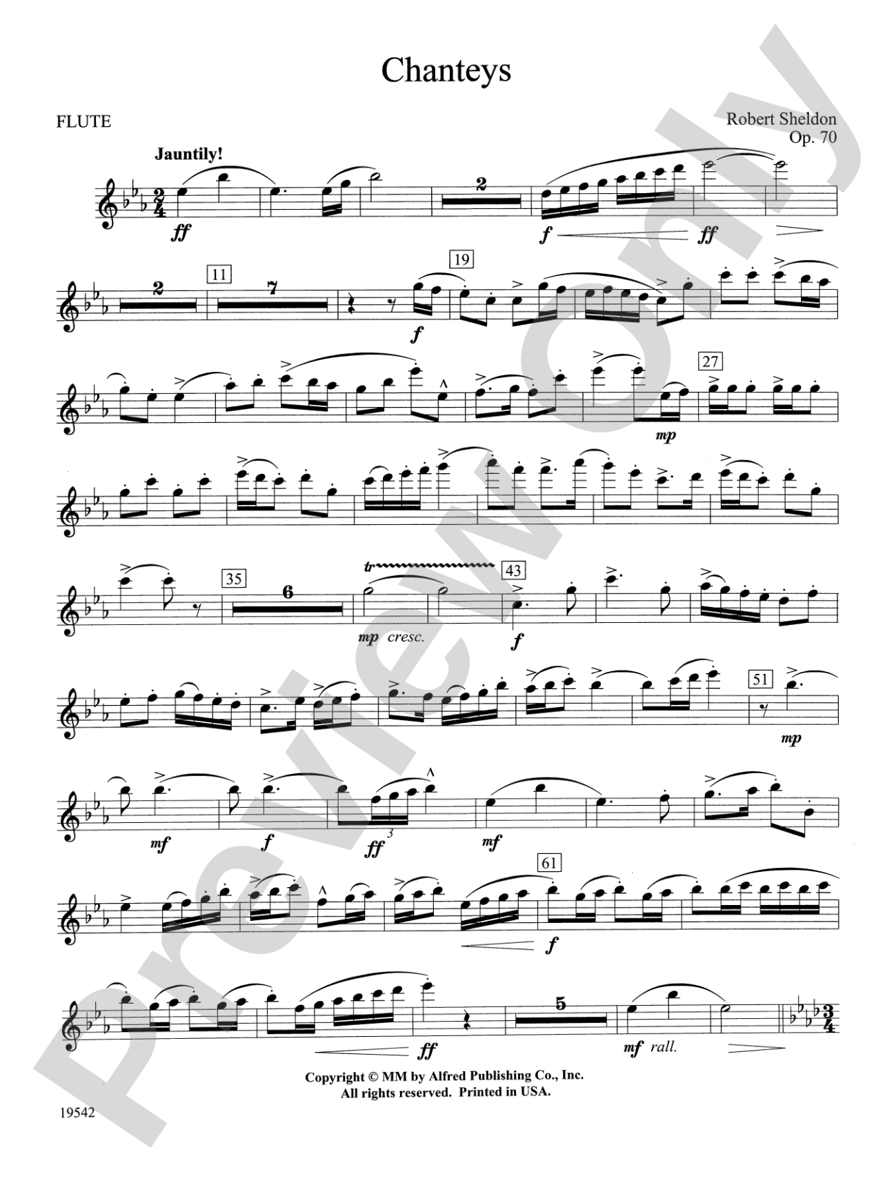 Chanteys: Flute