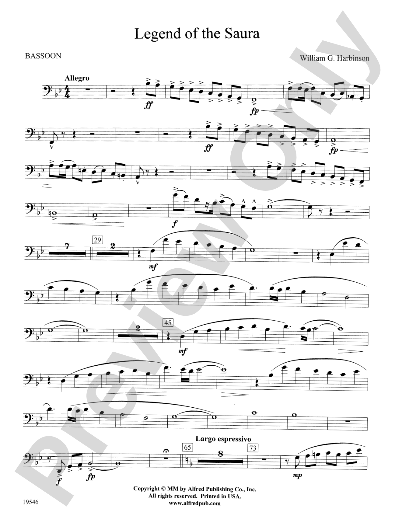 Legend of the Saura: Bassoon