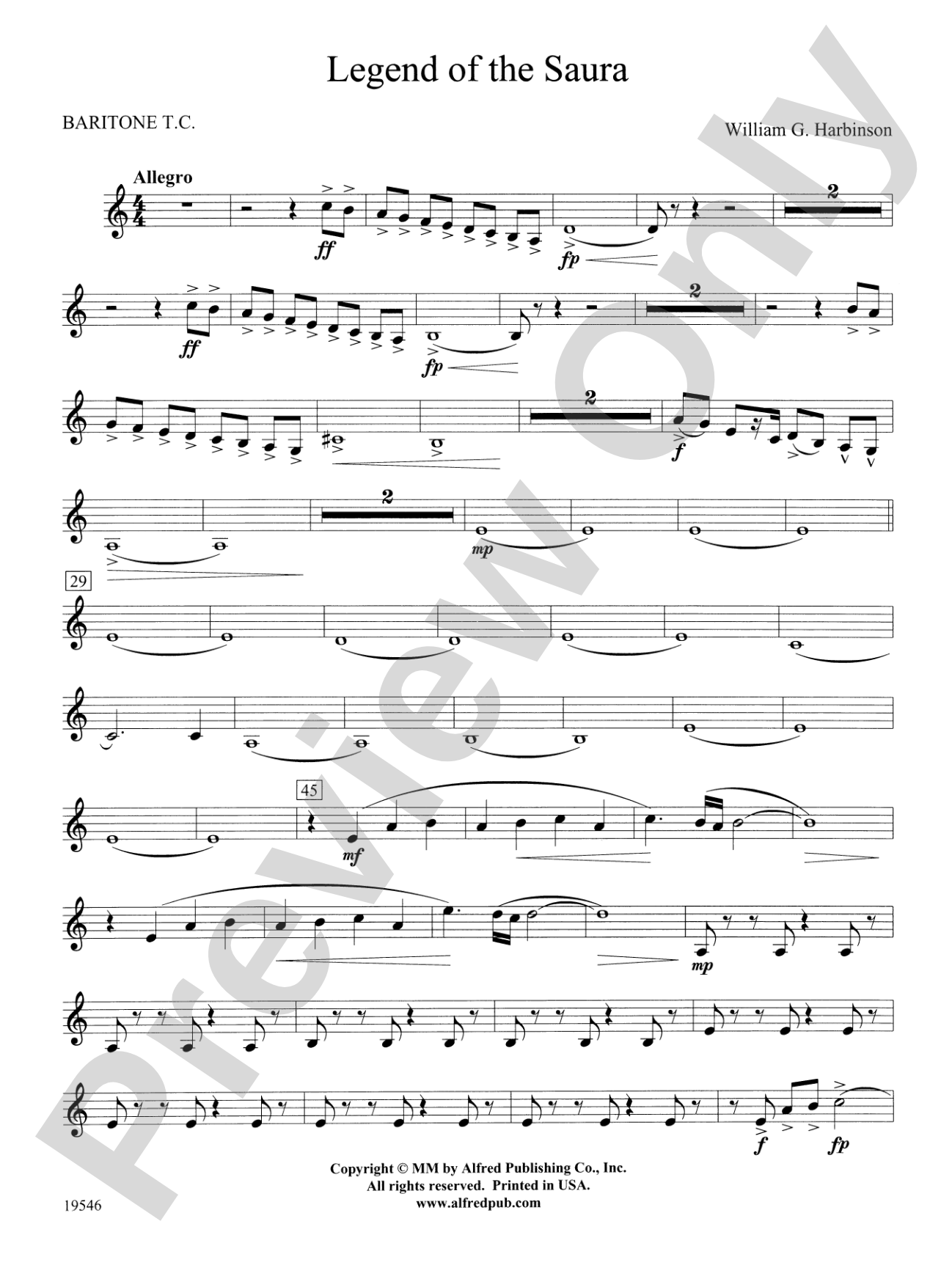 Legend of the Saura: Baritone T.C.