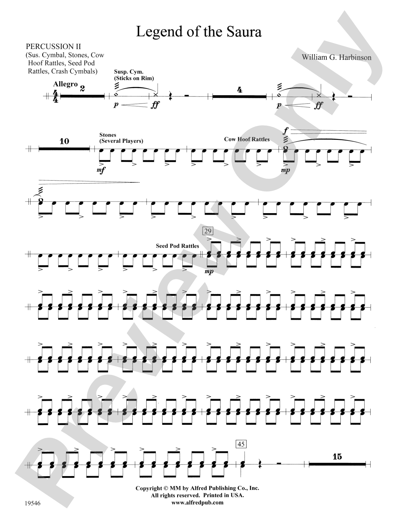 Legend of the Saura: 2nd Percussion