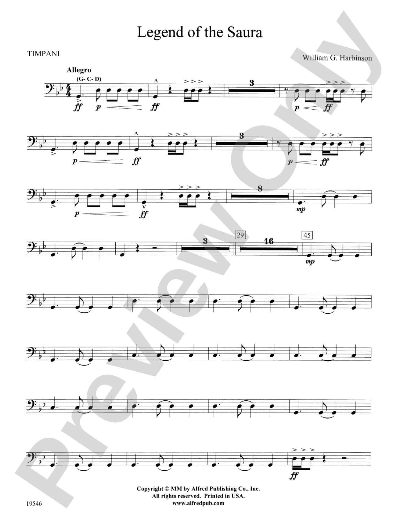 Legend of the Saura: Timpani