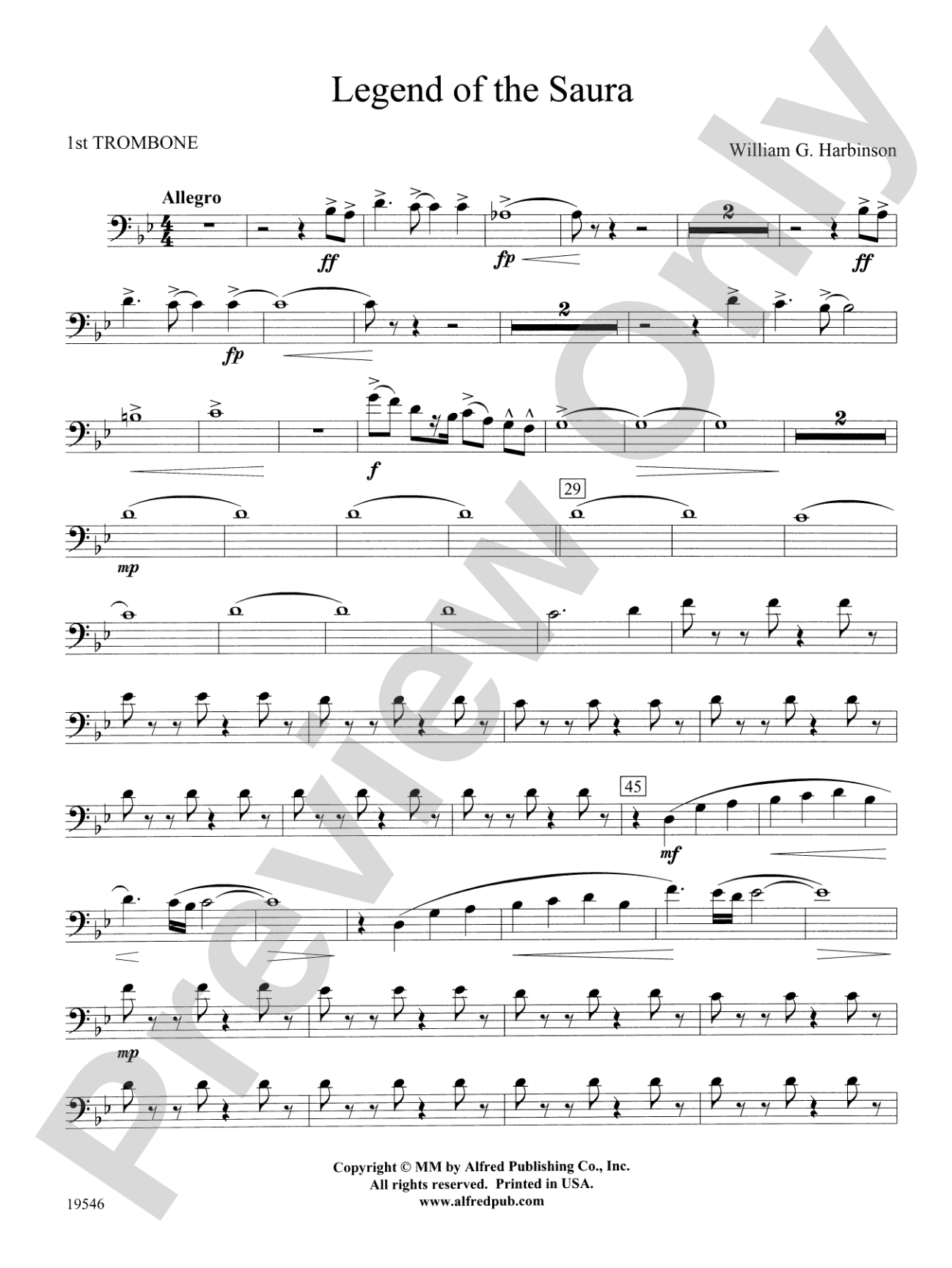 Legend of the Saura: 1st Trombone