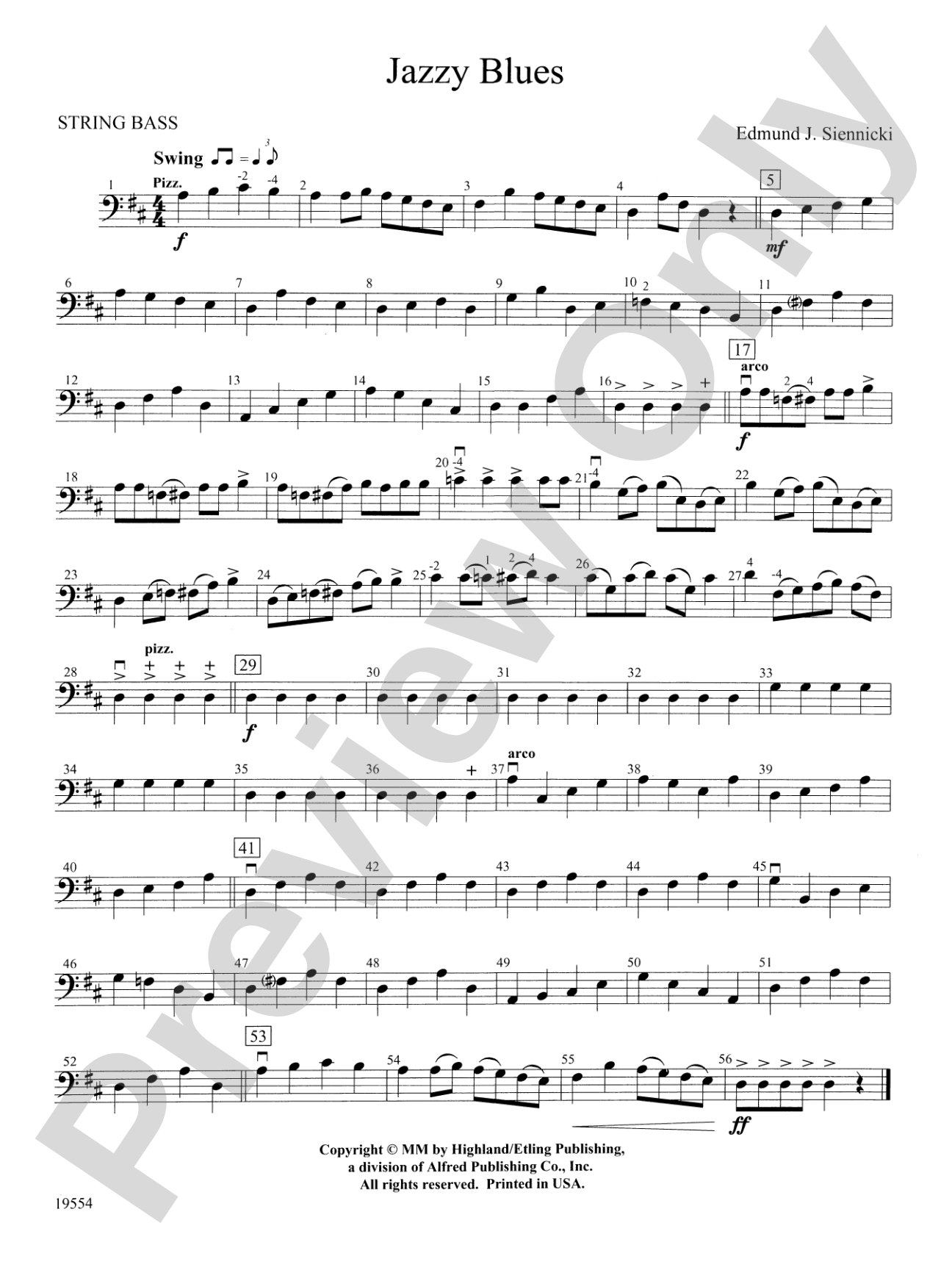 Jazzy Blues: String Bass