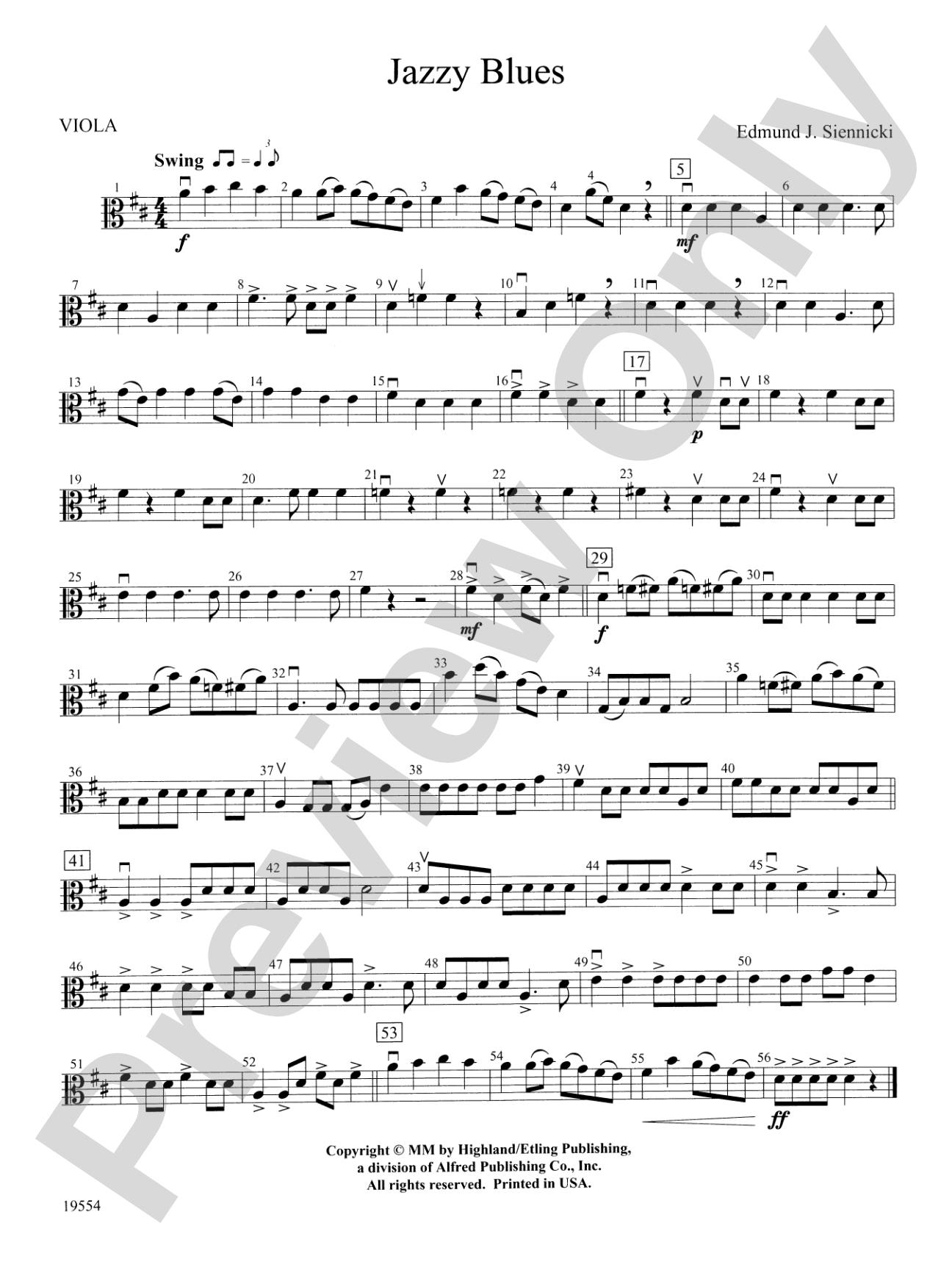 Jazzy Blues: Viola