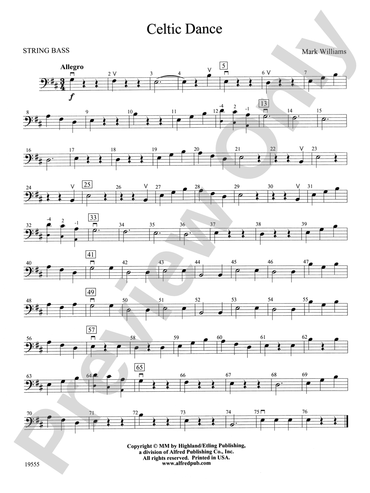 Celtic Dance: String Bass