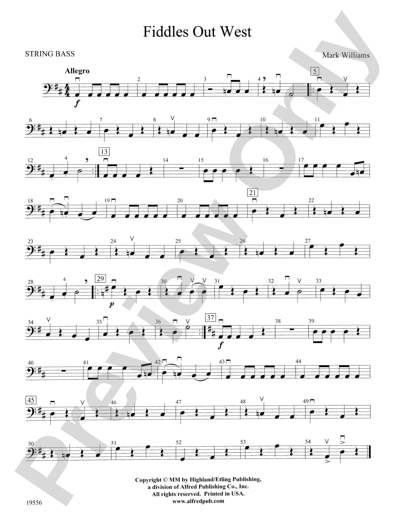 Fiddles Out West: String Bass