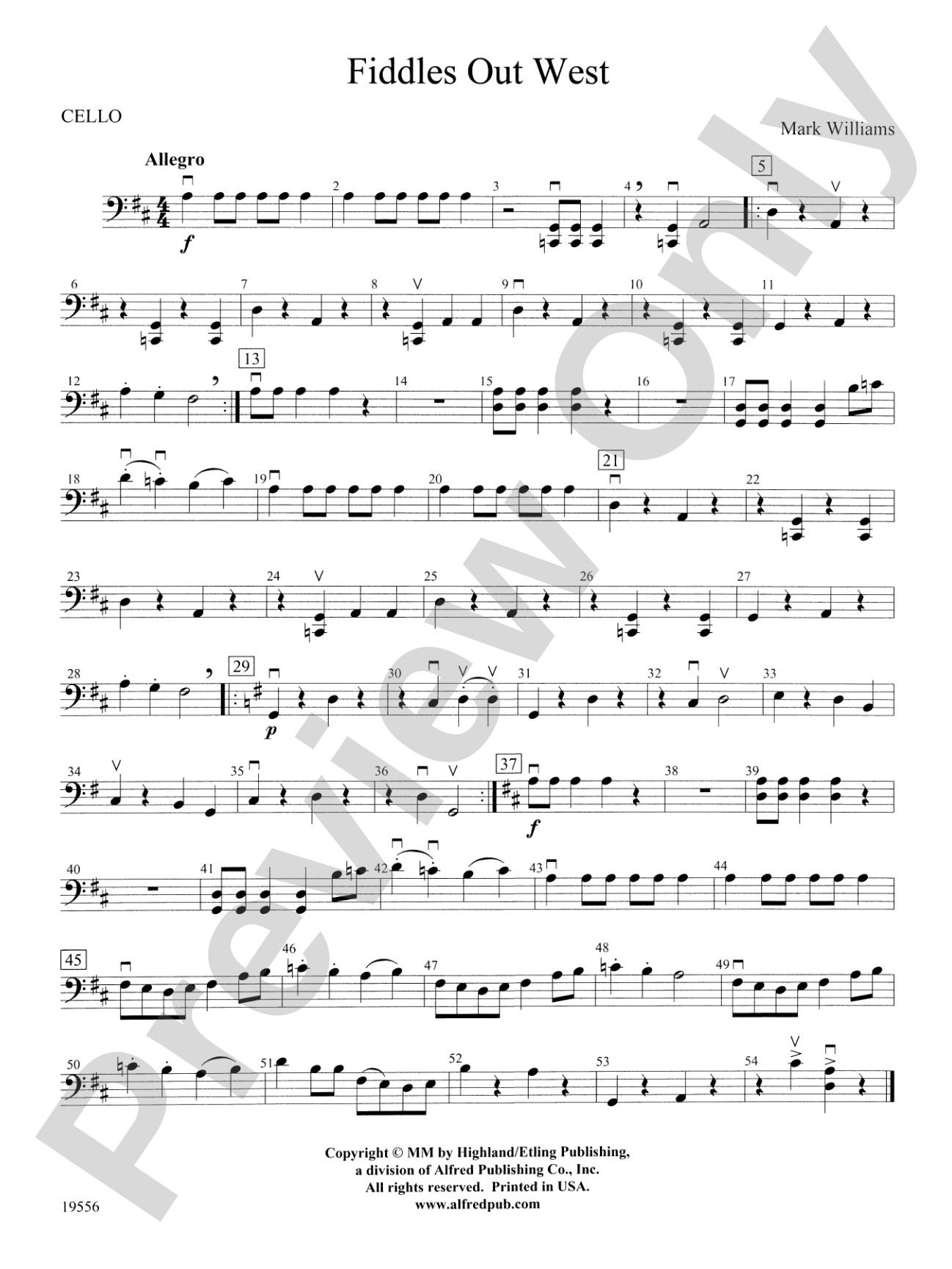 Fiddles Out West: Cello