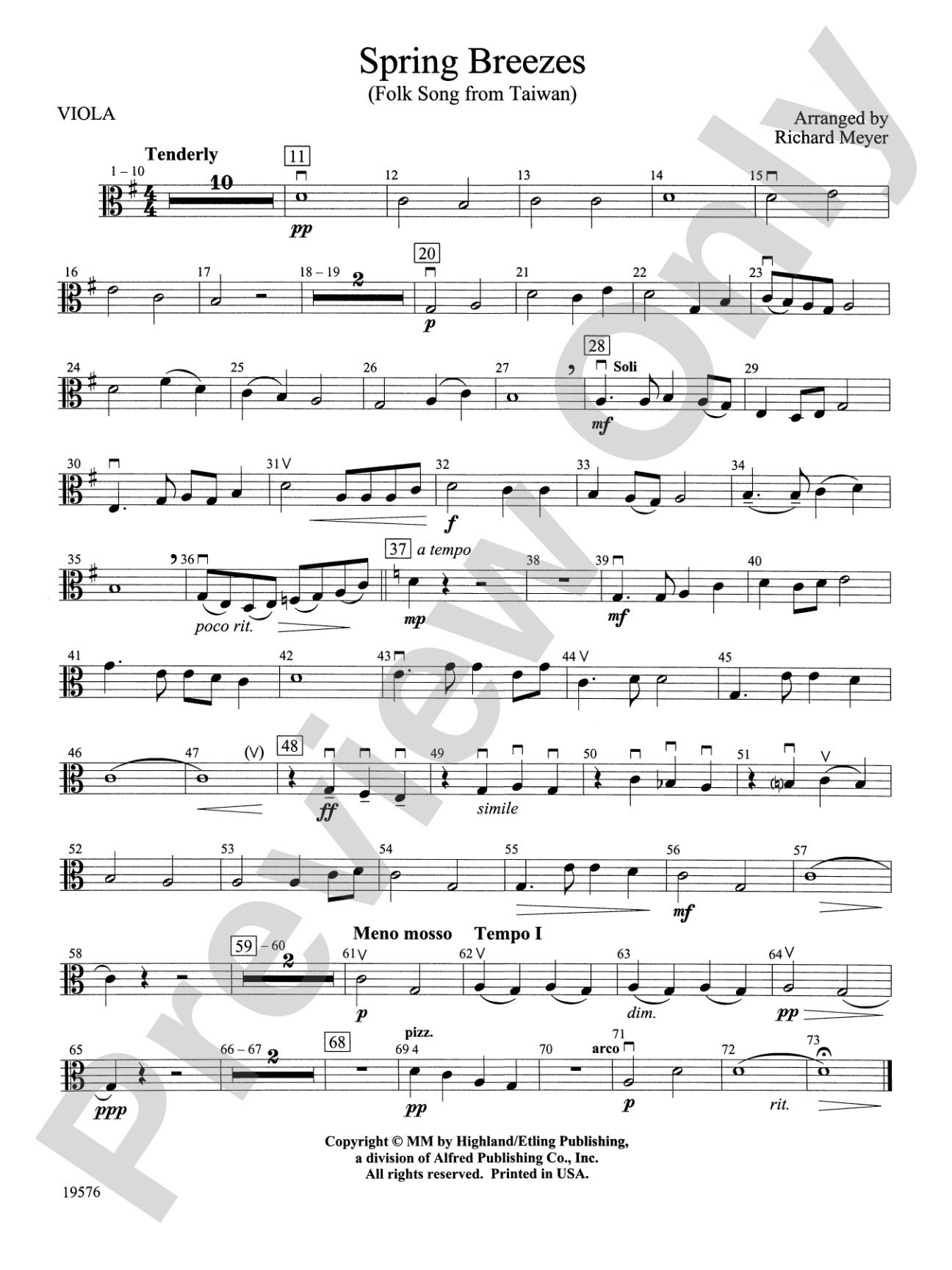 Spring Breezes: Viola