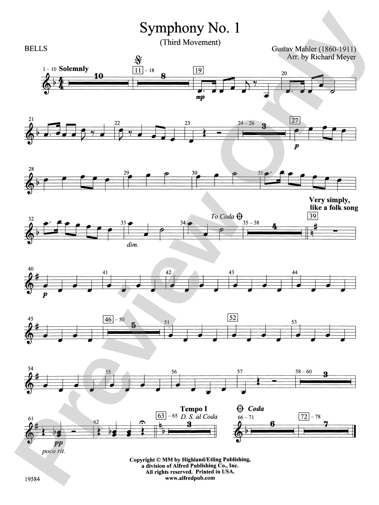Symphony No. 1, 3rd Movement: Bells