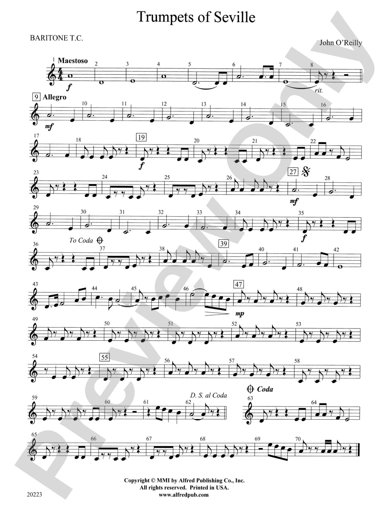 Trumpets of Seville: Baritone T.C.