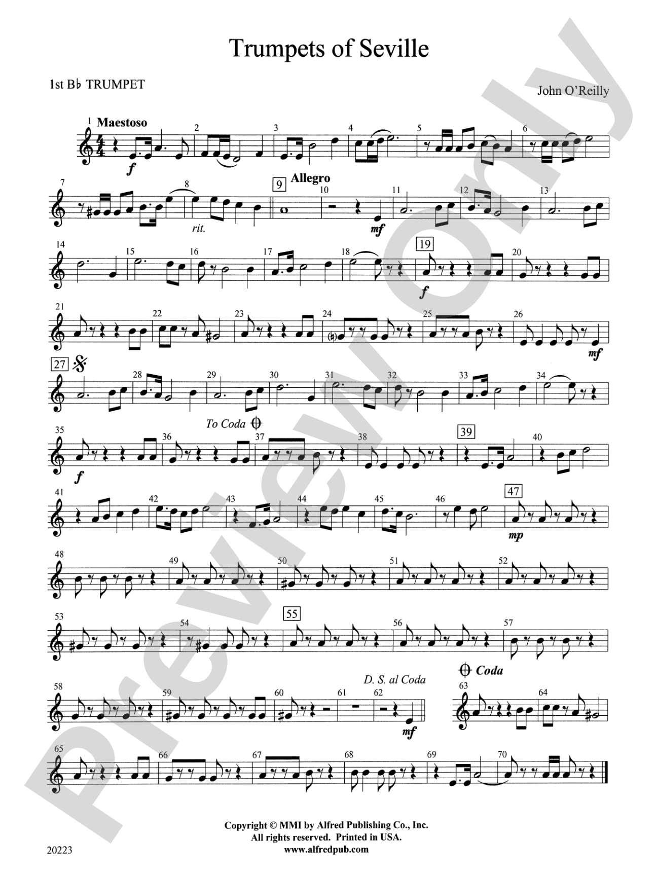 Trumpets of Seville: 1st B-flat Trumpet