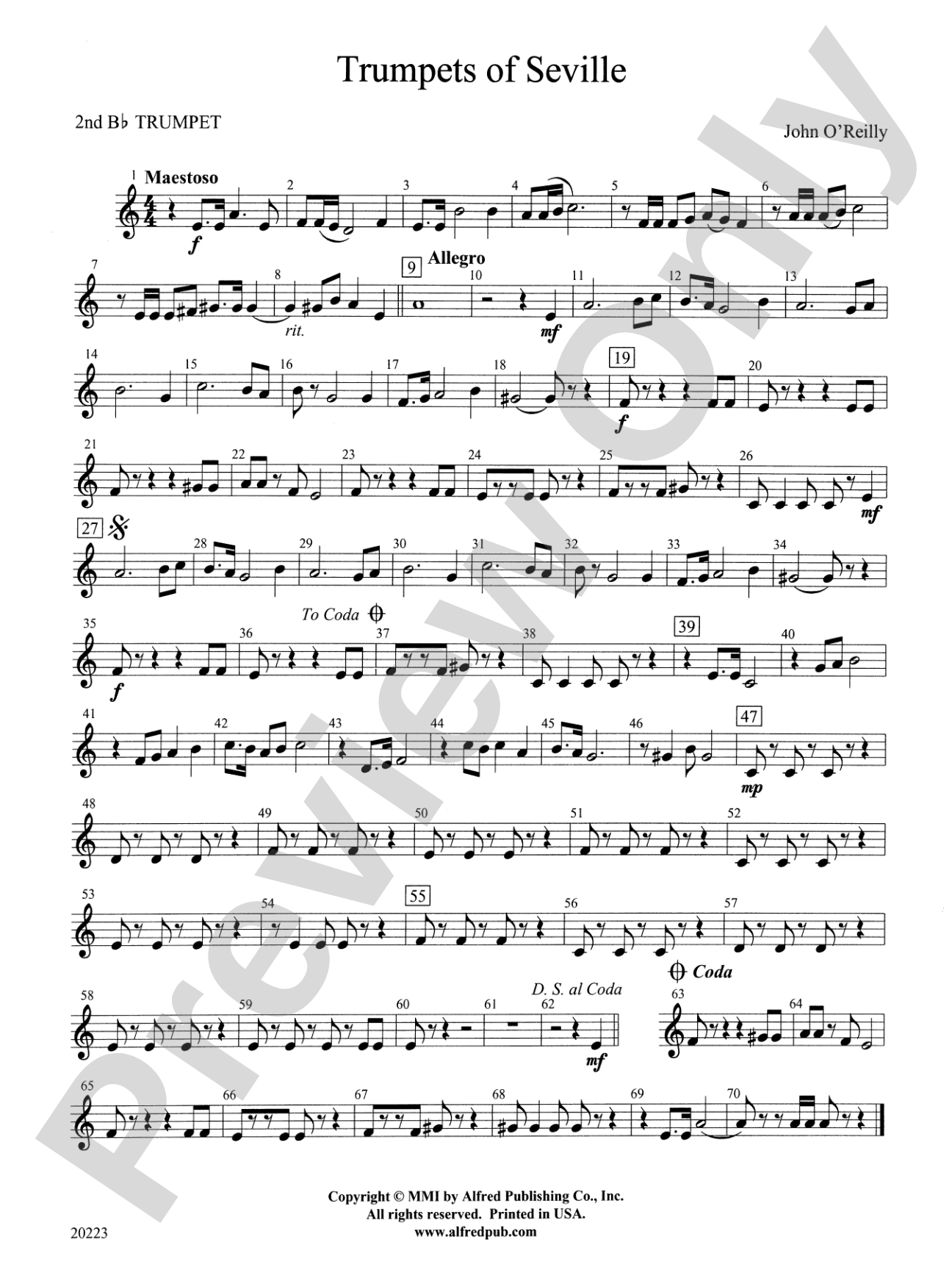 Trumpets of Seville: 2nd B-flat Trumpet