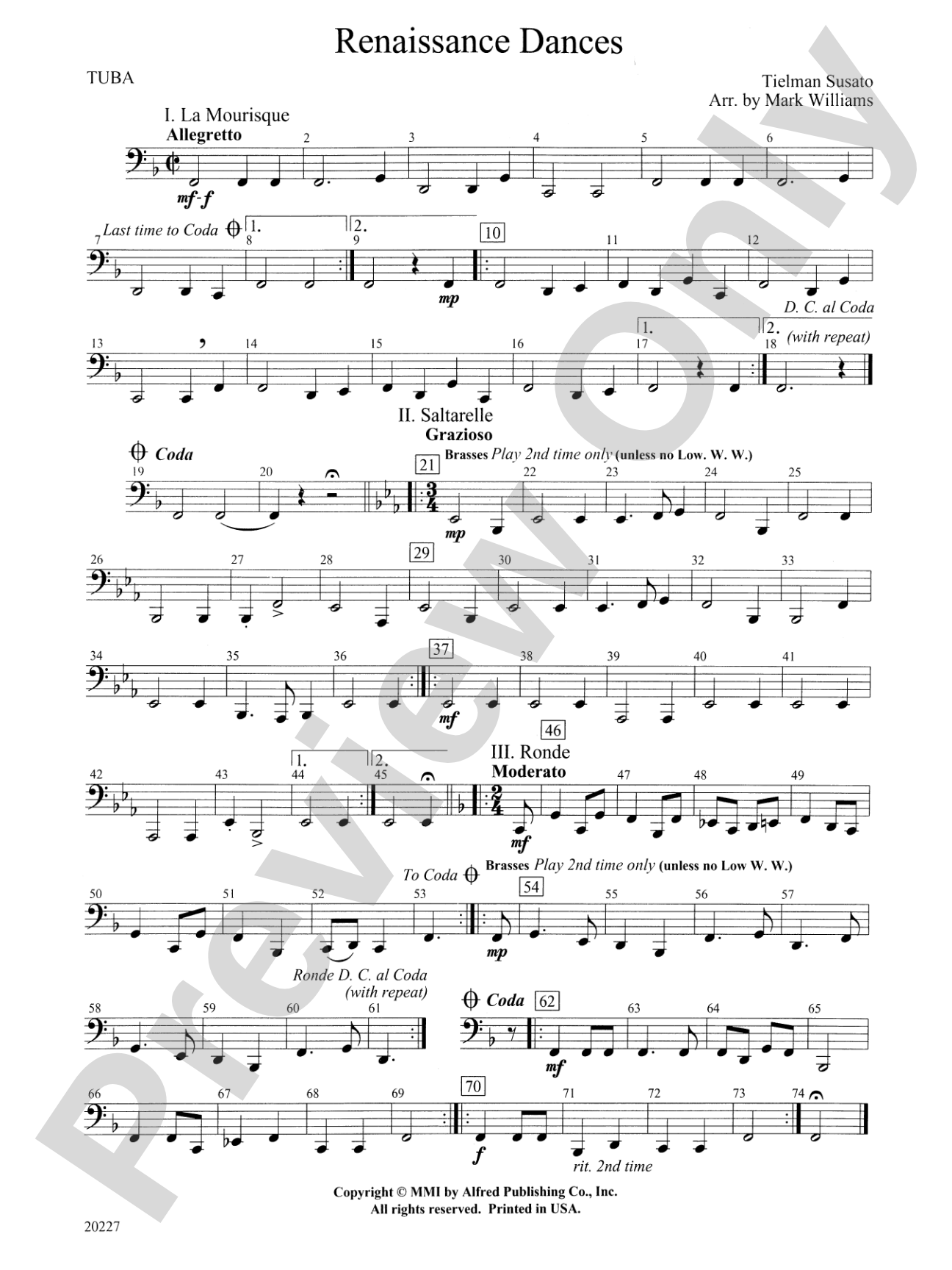 Renaissance Dances: Tuba