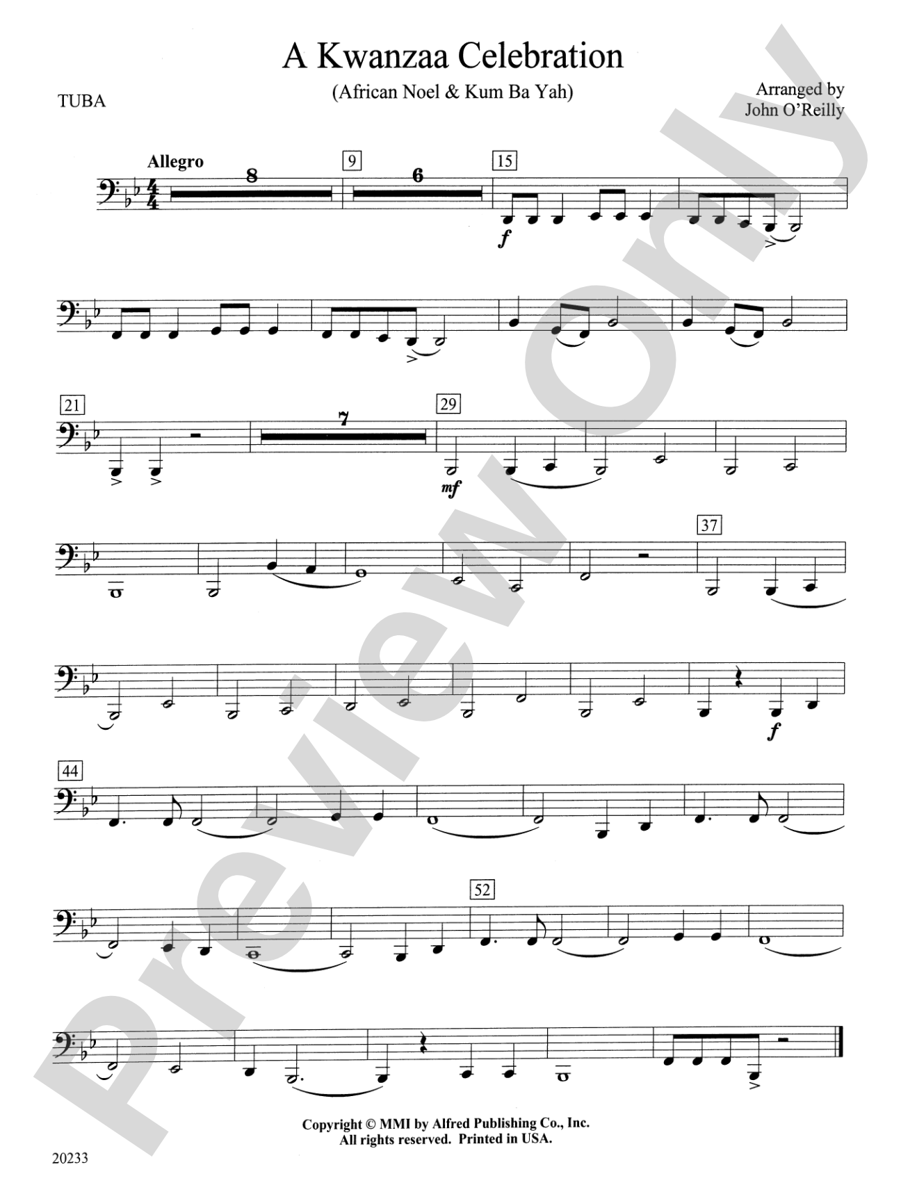 A Kwanzaa Celebration: Tuba