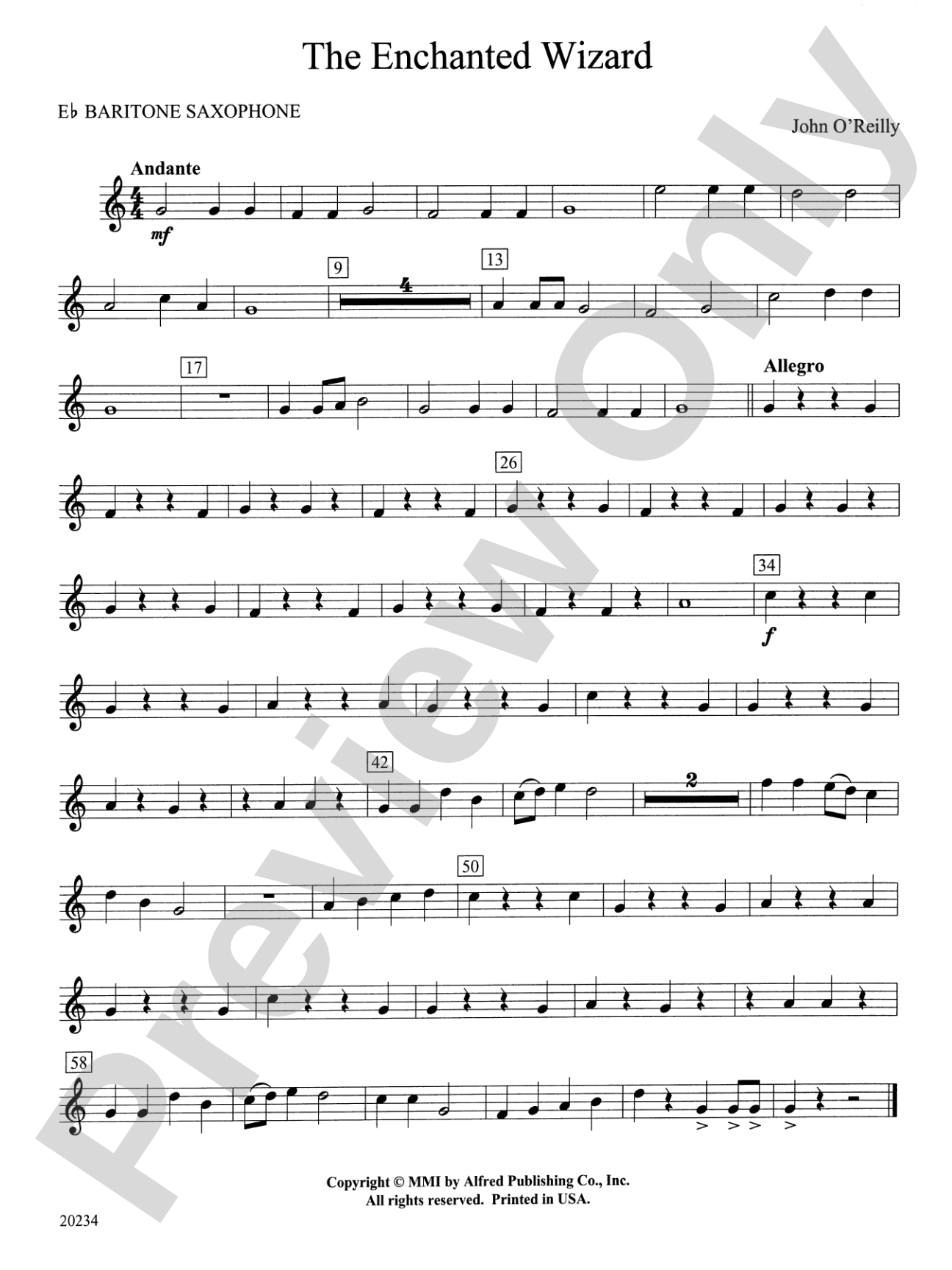 The Enchanted Wizard: E-flat Baritone Saxophone