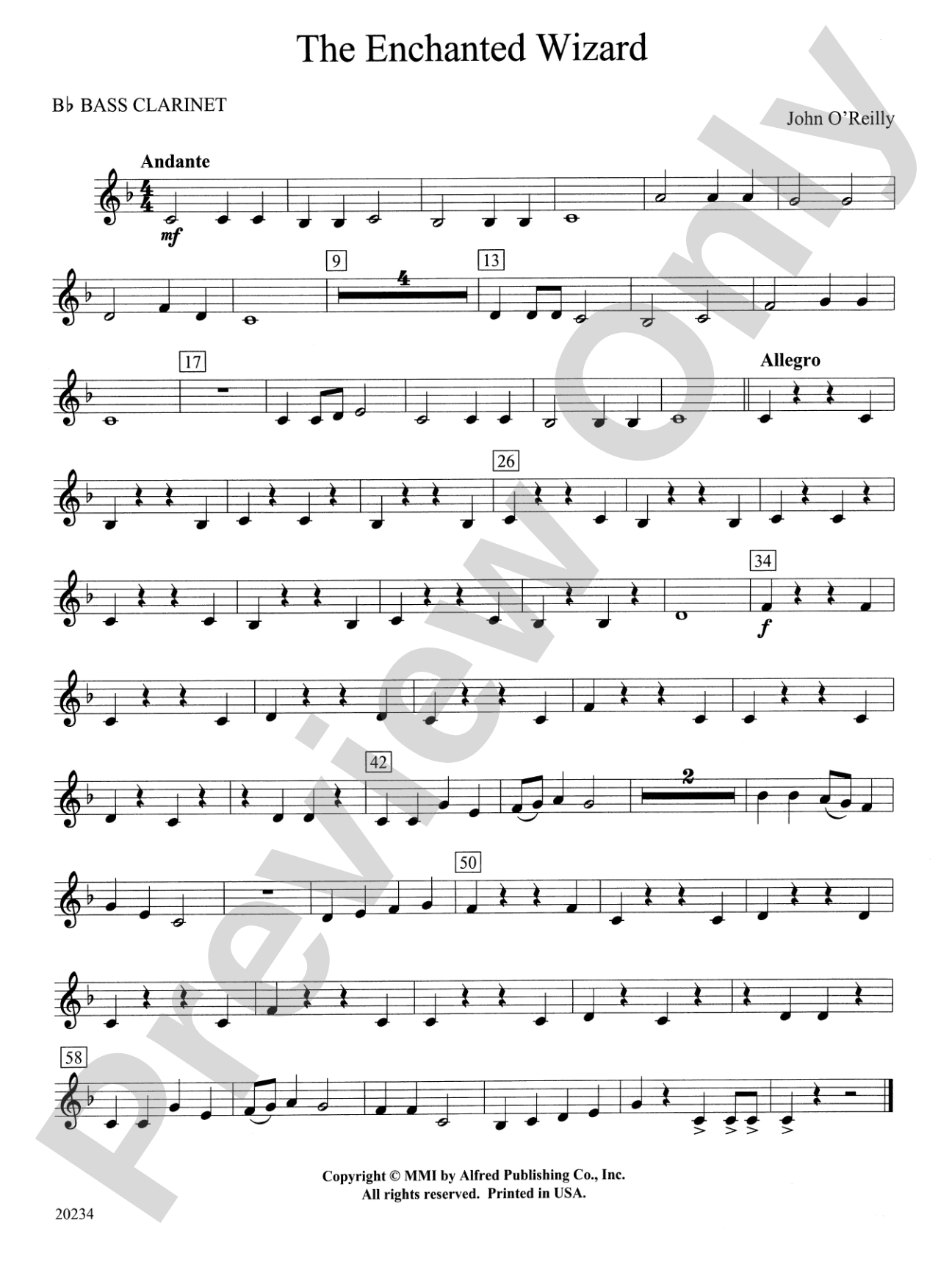 The Enchanted Wizard: B-flat Bass Clarinet