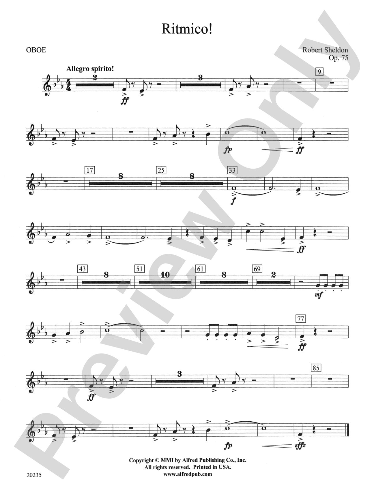 Ritmico!: Oboe