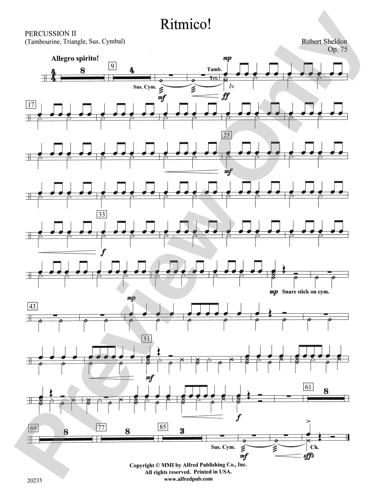 Ritmico!: 2nd Percussion
