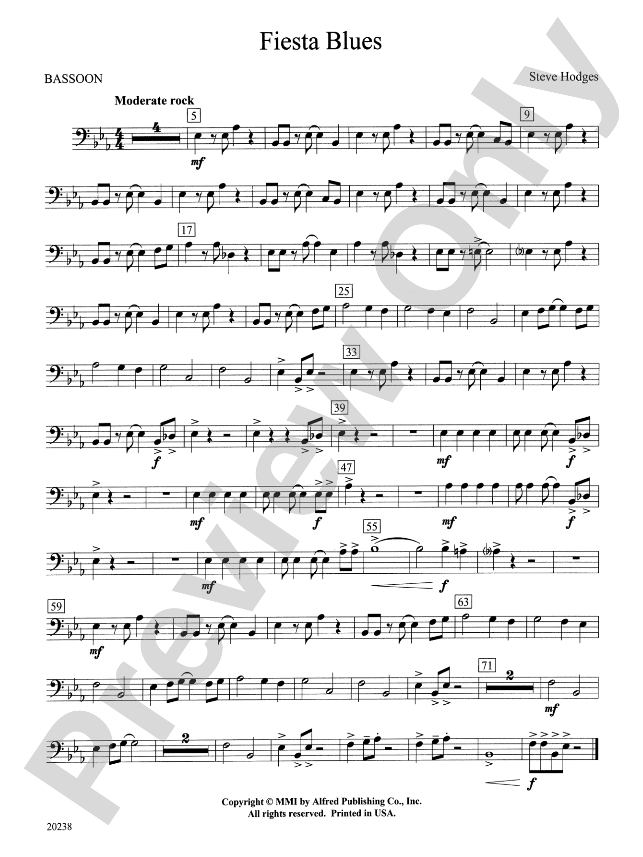 Fiesta Blues: Bassoon