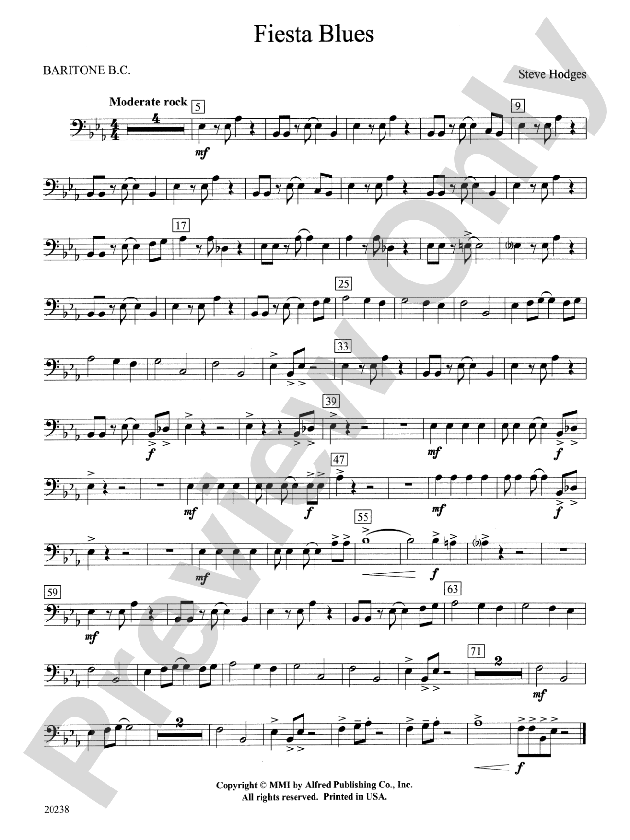 Fiesta Blues: Baritone B.C.