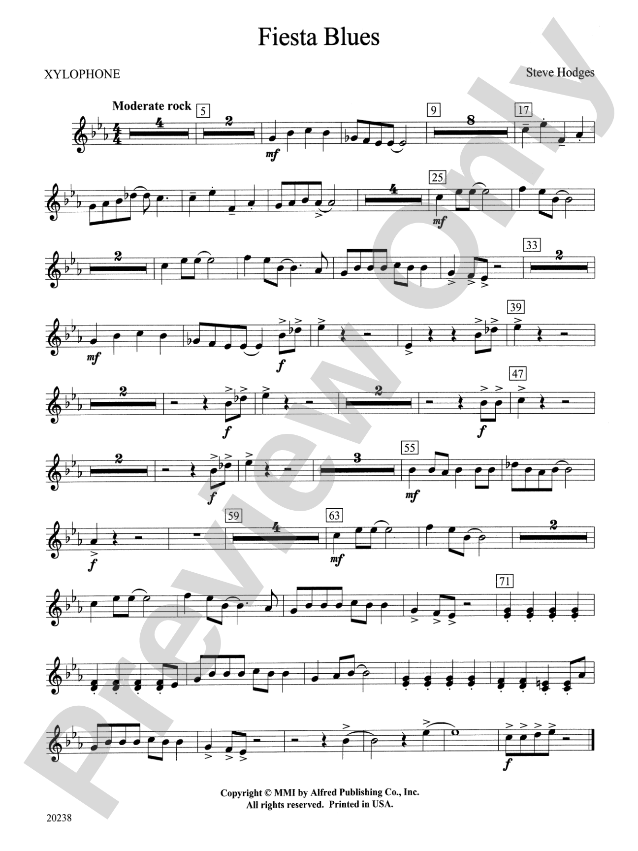 Fiesta Blues: Xylophone