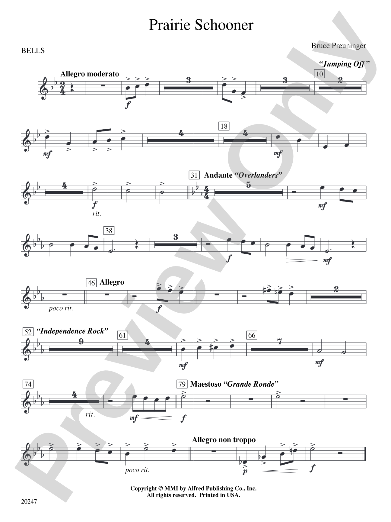 Prairie Schooner: Bells
