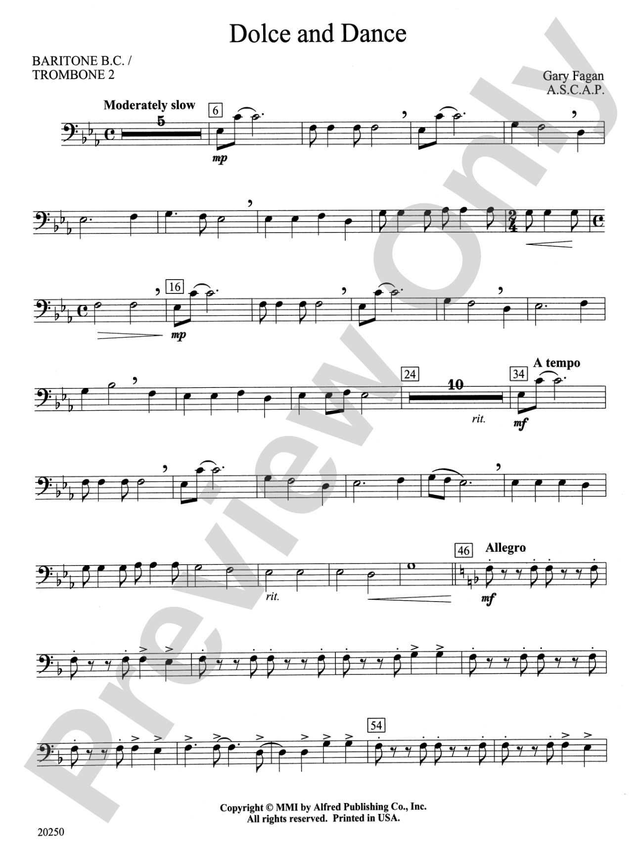 Dolce and Dance: Baritone B.C.