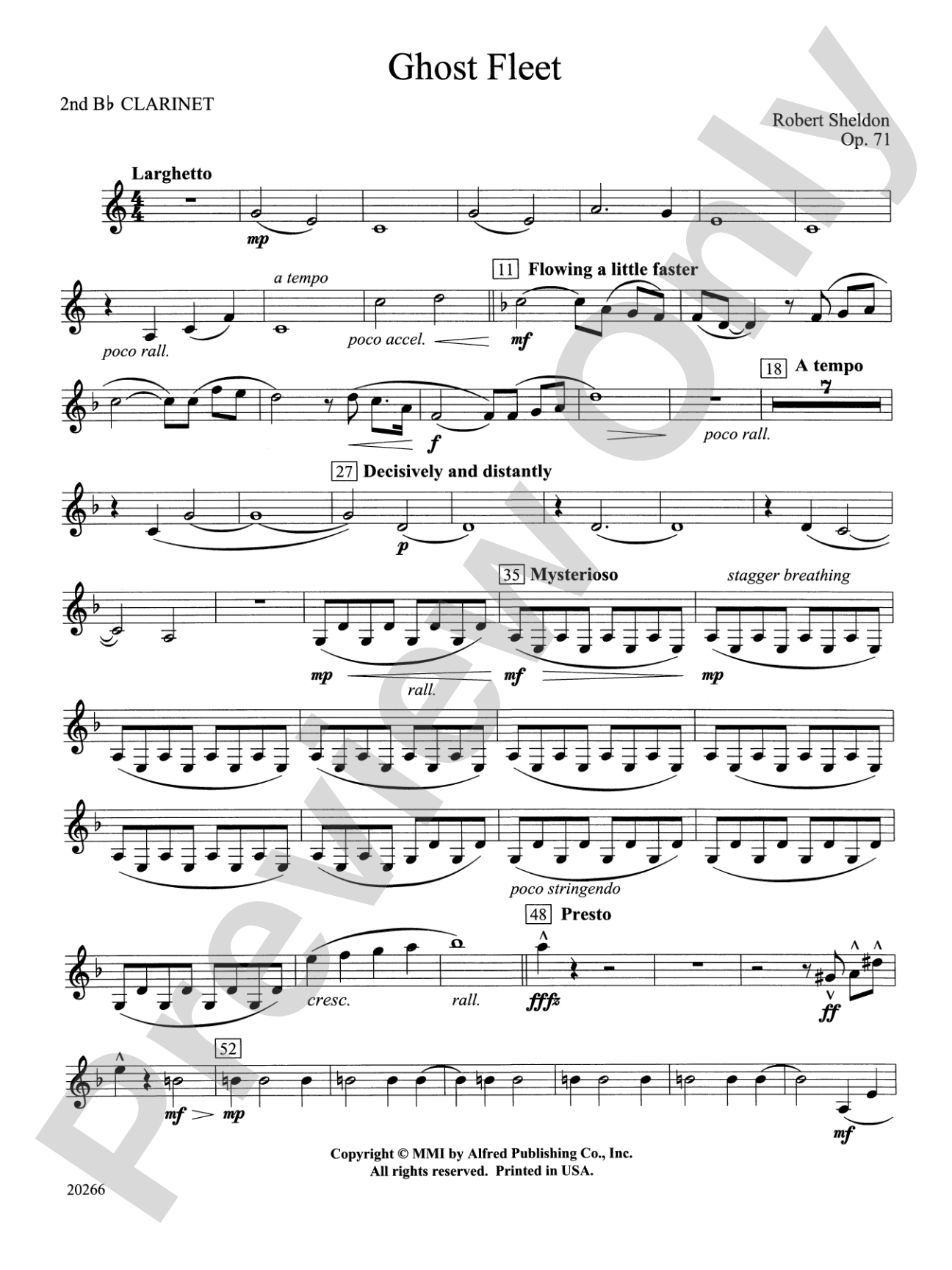 Ghost Fleet: 2nd B-flat Clarinet