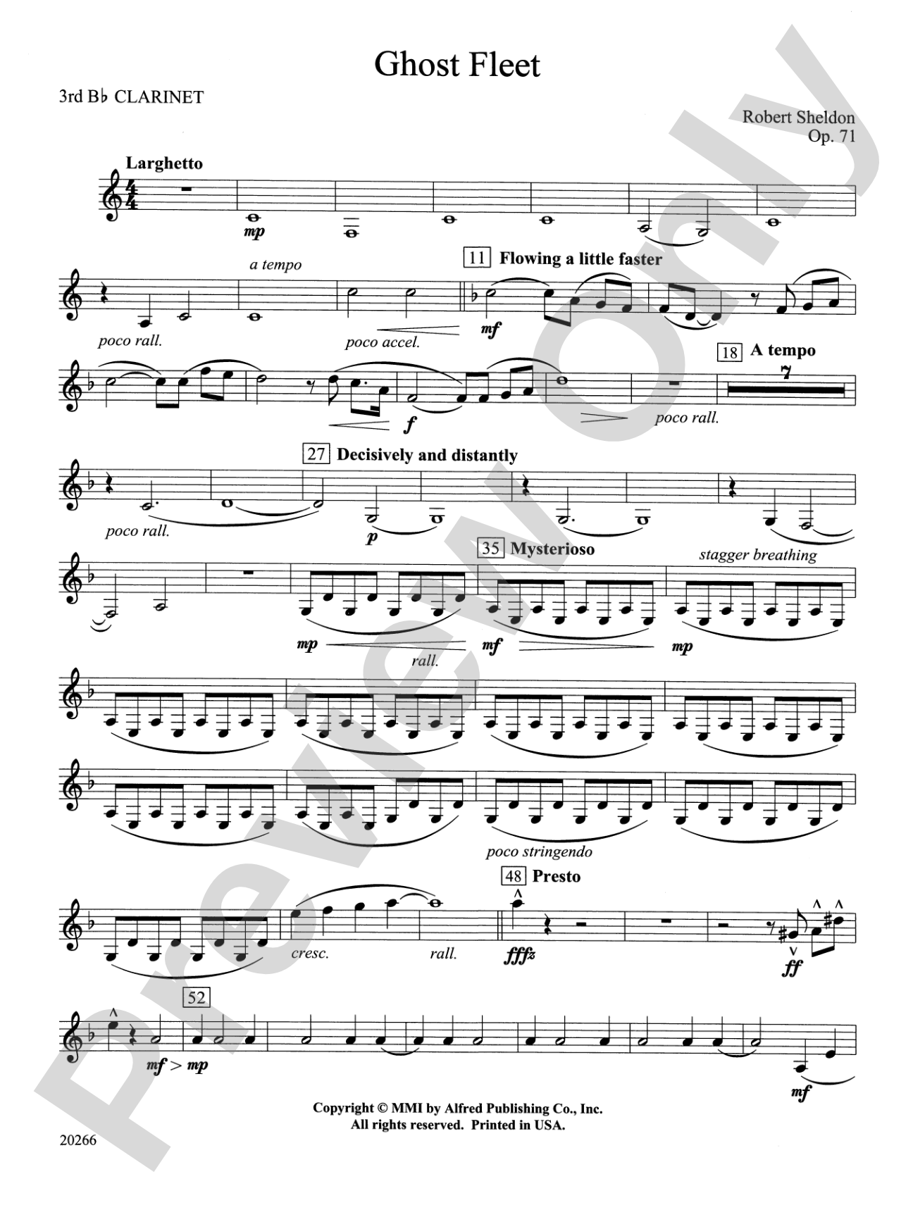 Ghost Fleet: 3rd B-flat Clarinet