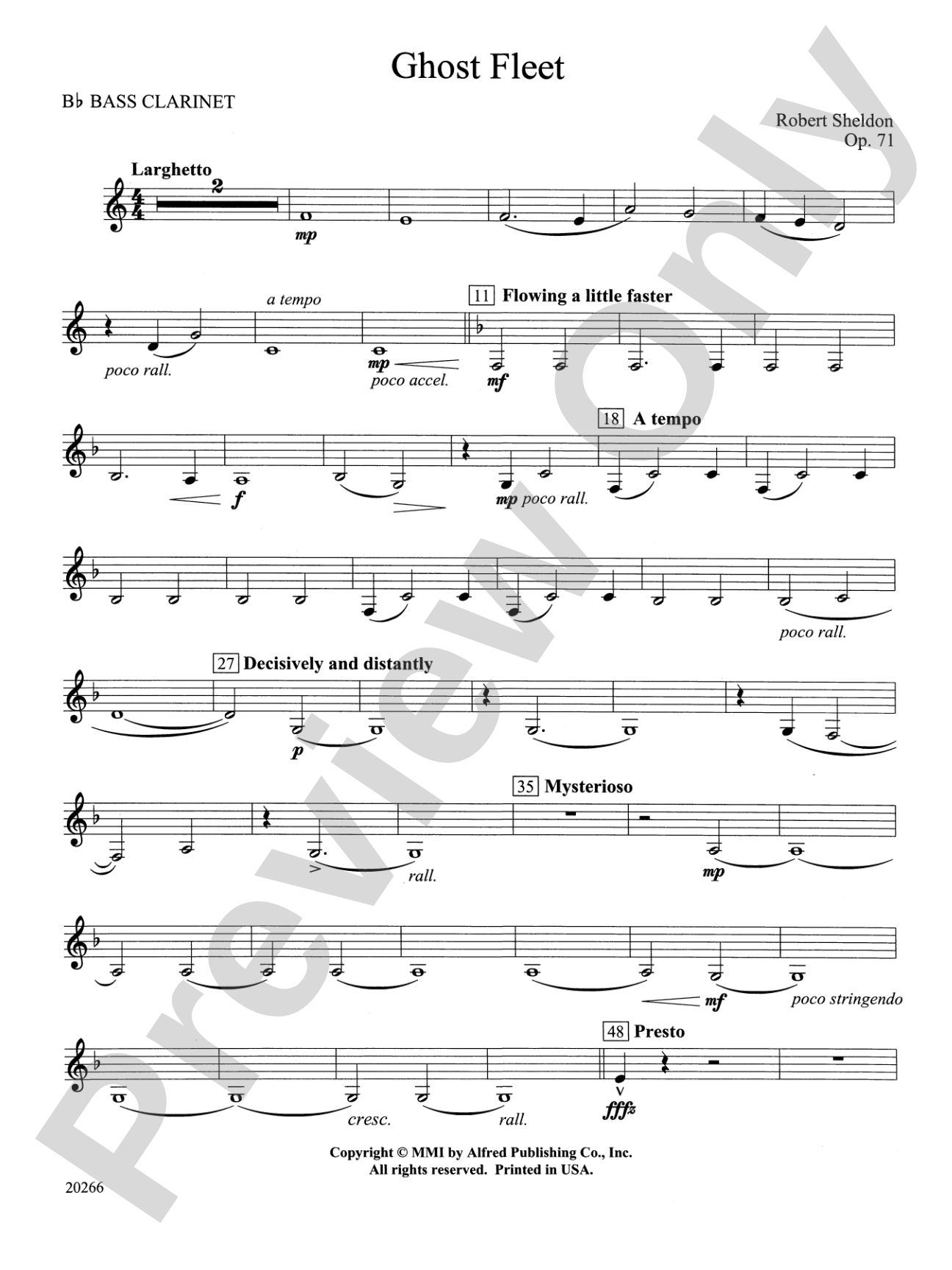 Ghost Fleet: B-flat Bass Clarinet