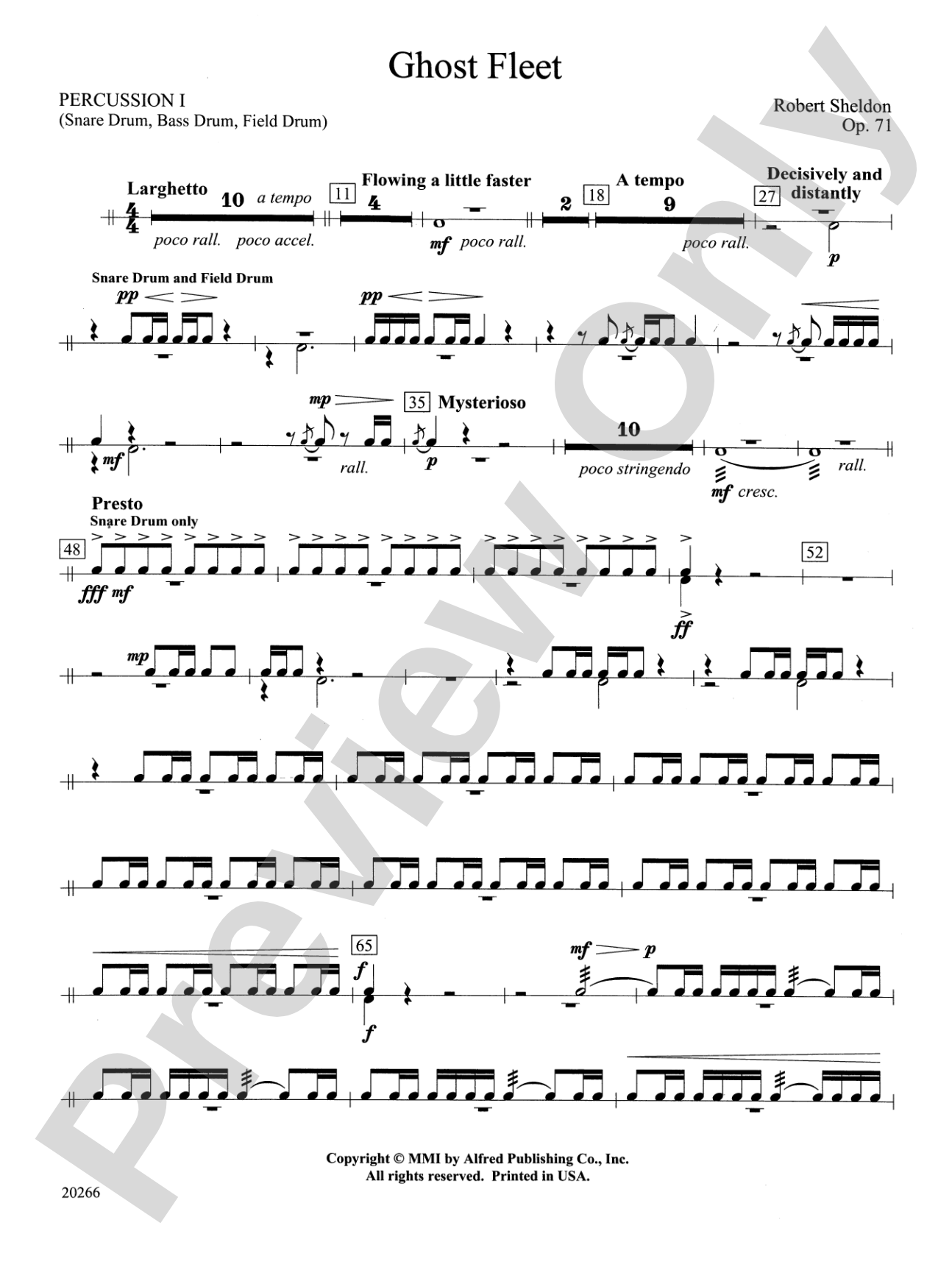 Ghost Fleet: 1st Percussion