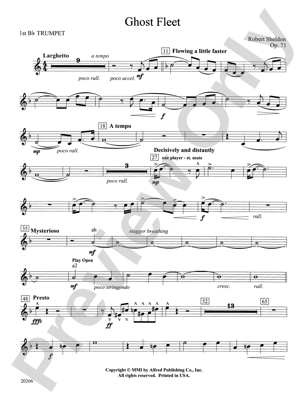 Ghost Fleet: 1st B-flat Trumpet