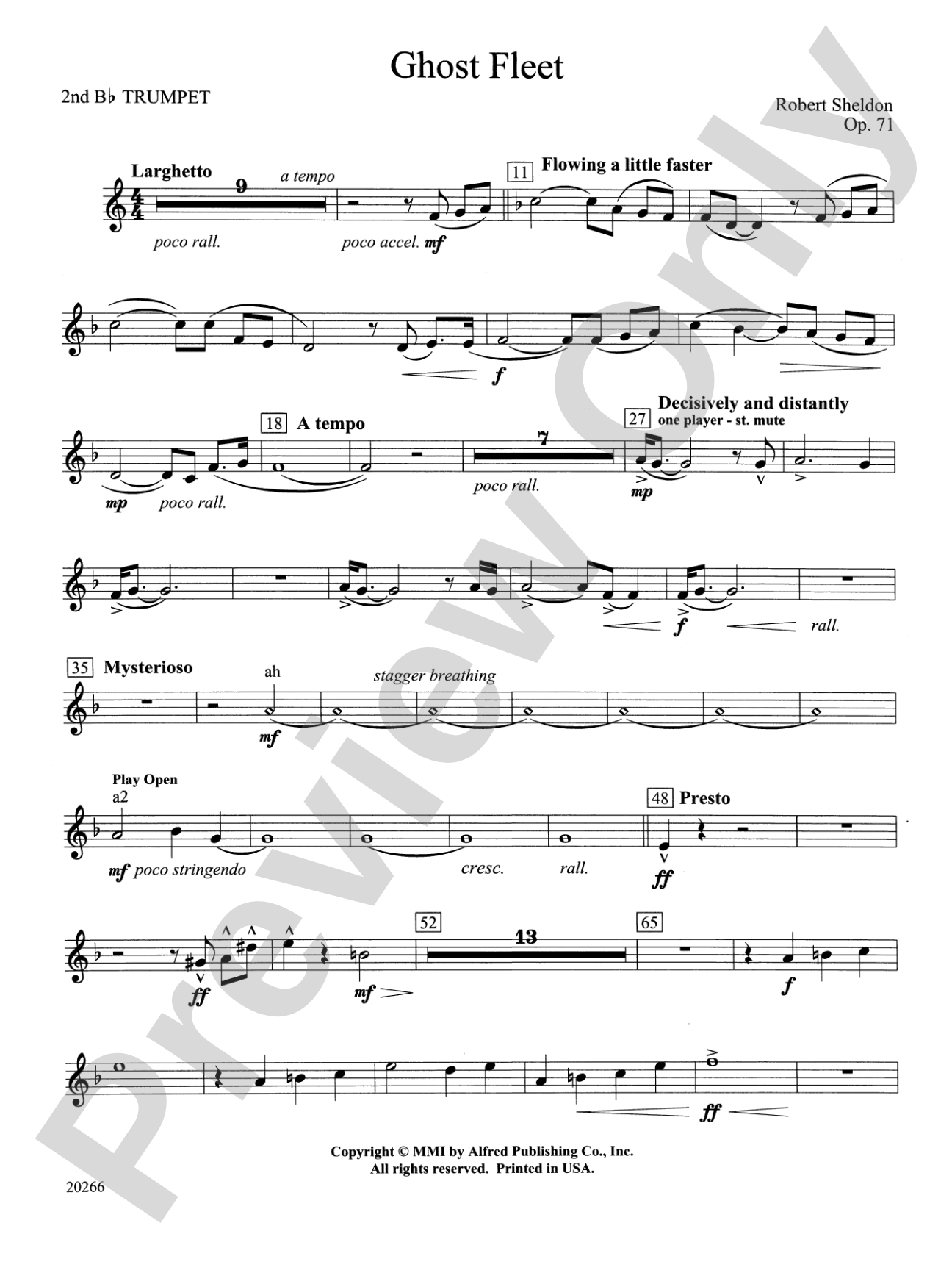 Ghost Fleet: 2nd B-flat Trumpet