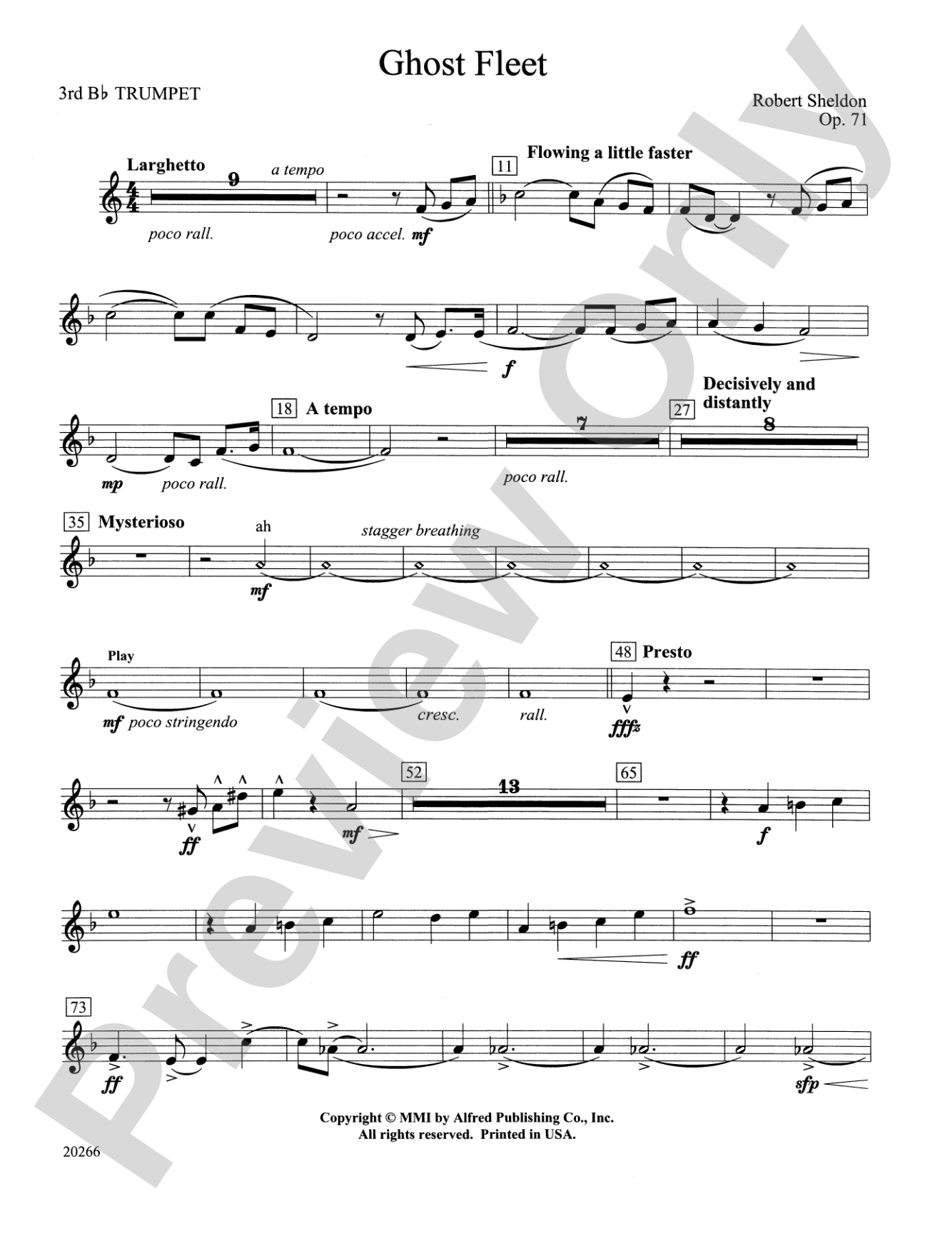 Ghost Fleet: 3rd B-flat Trumpet
