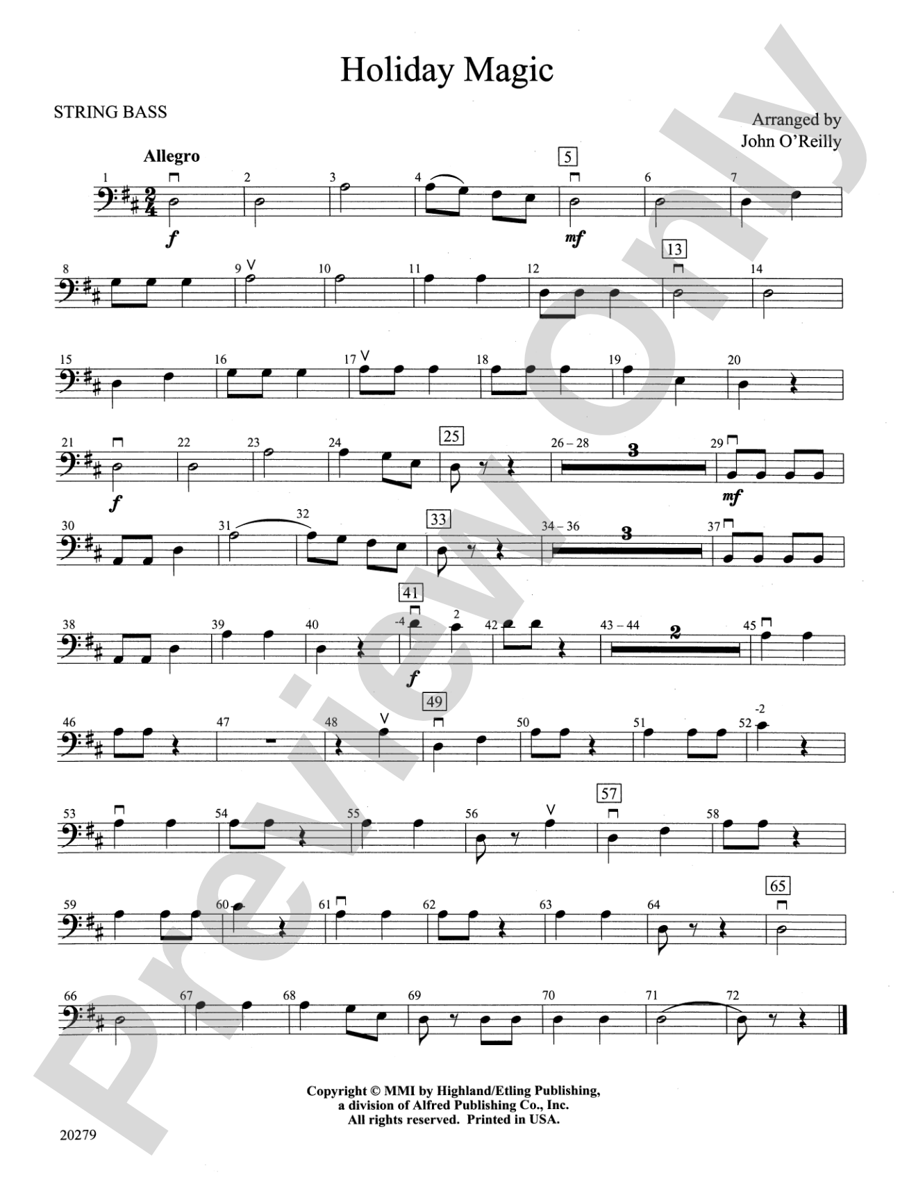 Holiday Magic: String Bass