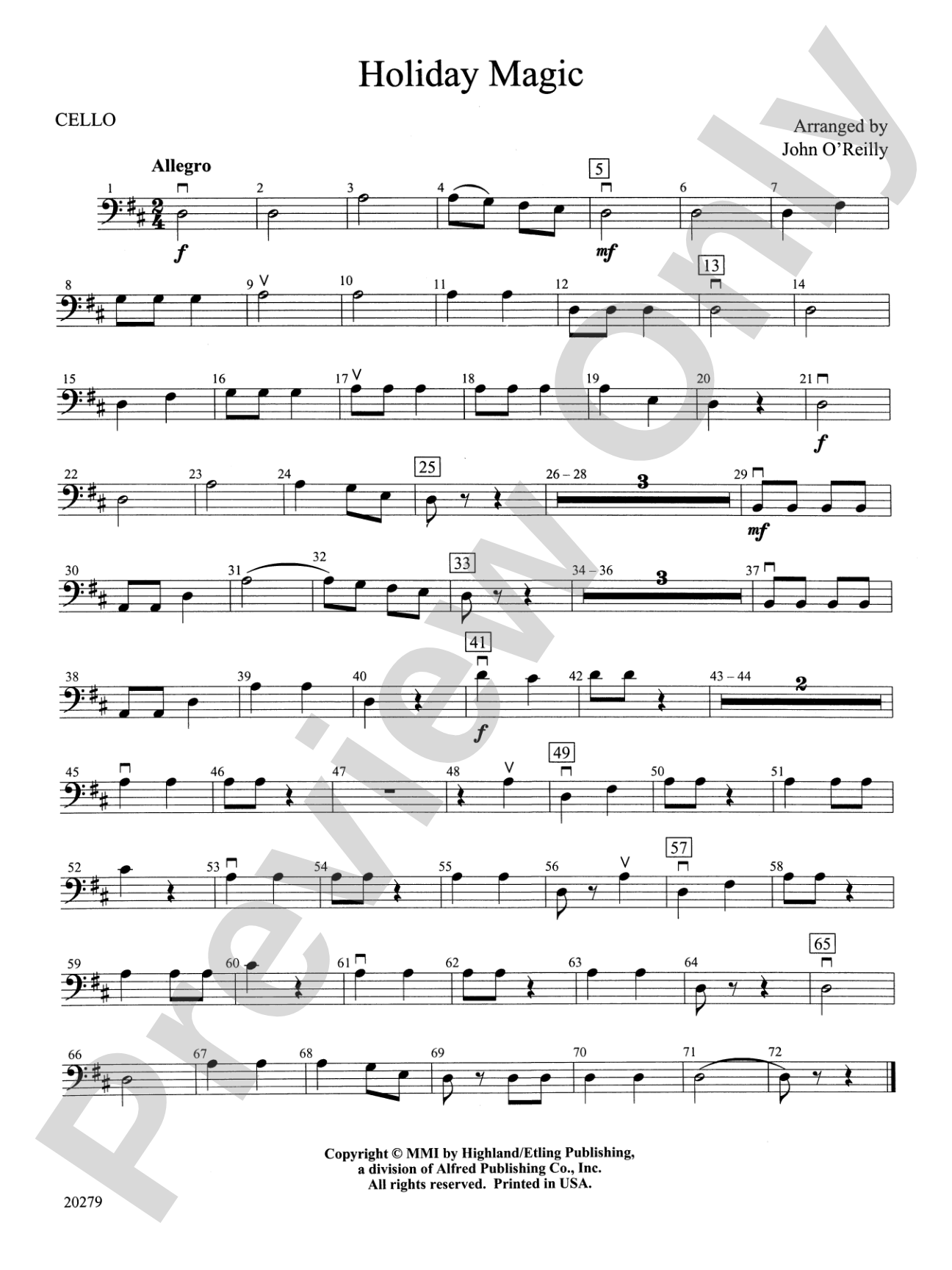 Holiday Magic: Cello