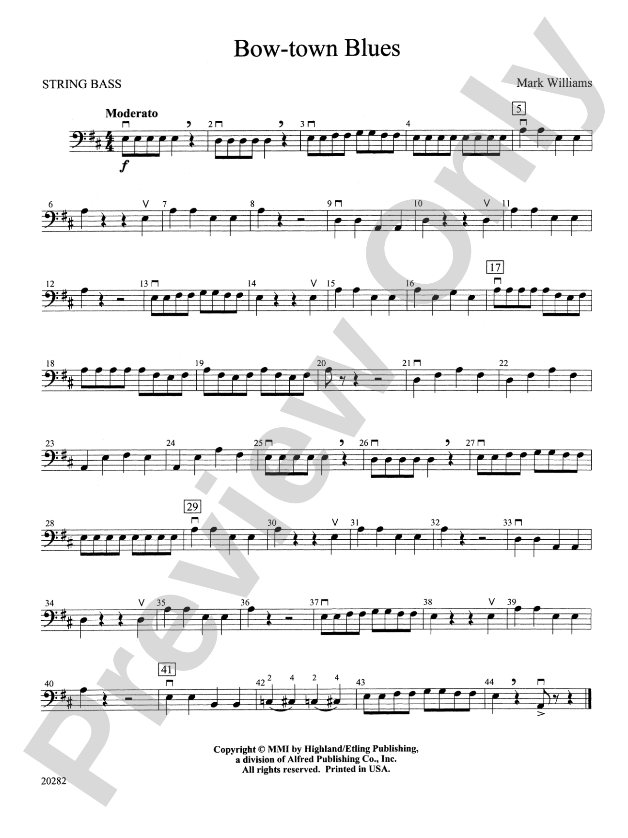 Bow-town Blues: String Bass