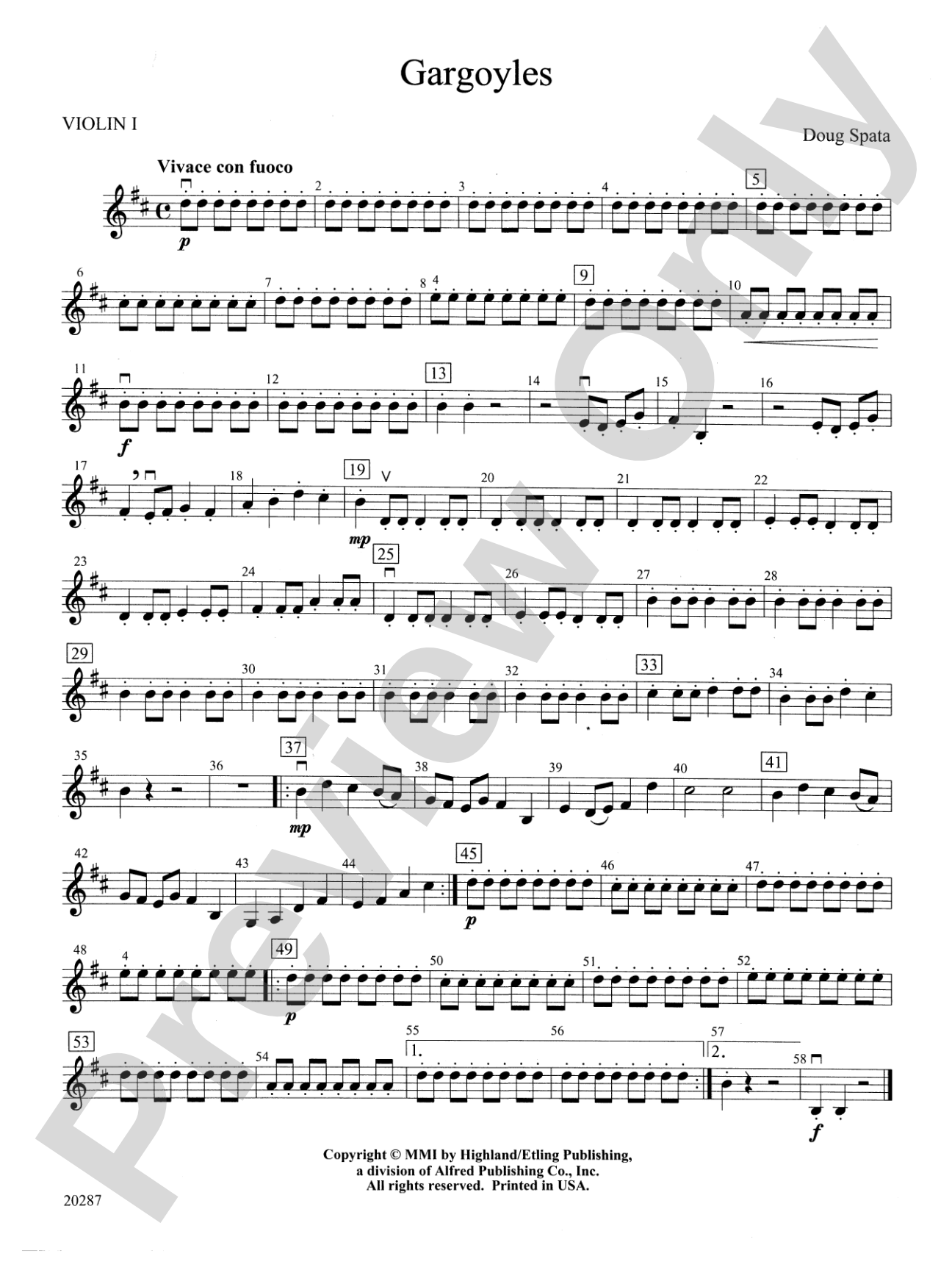 Gargoyles: 1st Violin