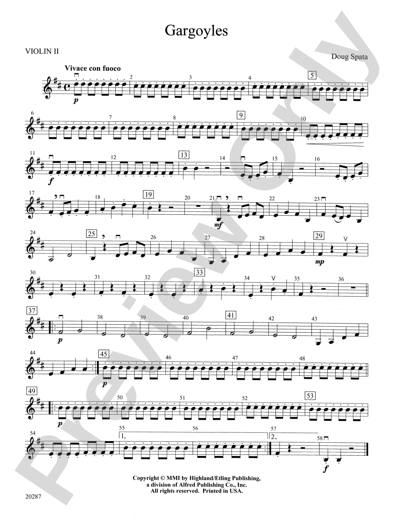 Gargoyles: 2nd Violin