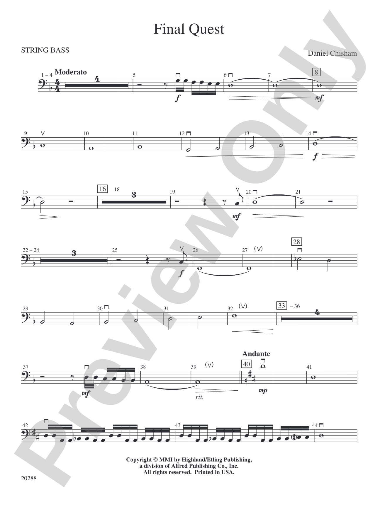 Final Quest: String Bass