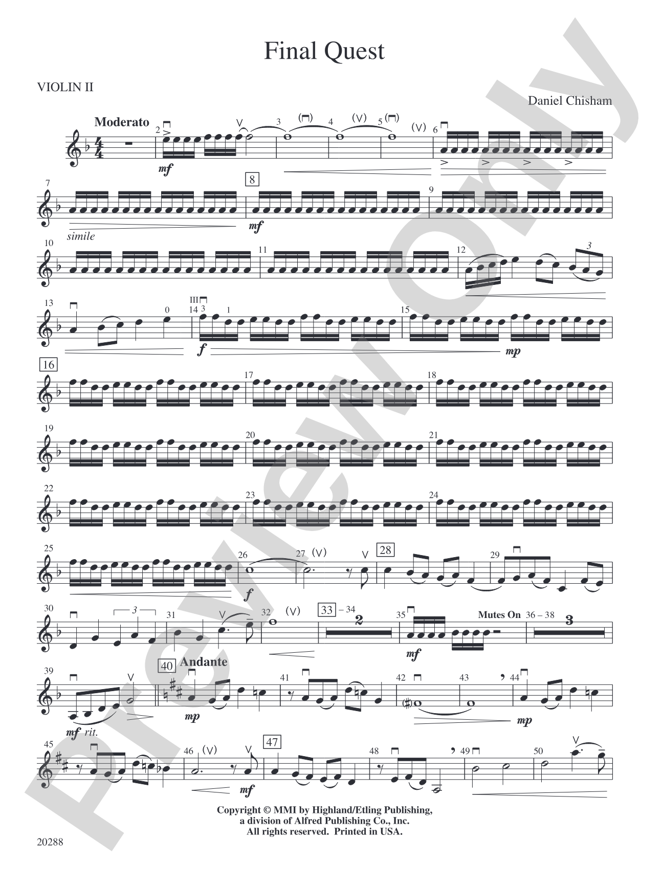 Final Quest: 2nd Violin