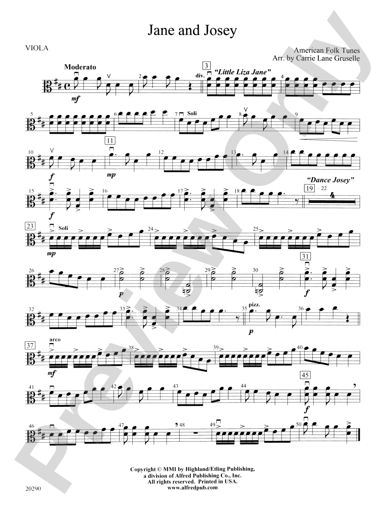 Jane and Josey: Viola