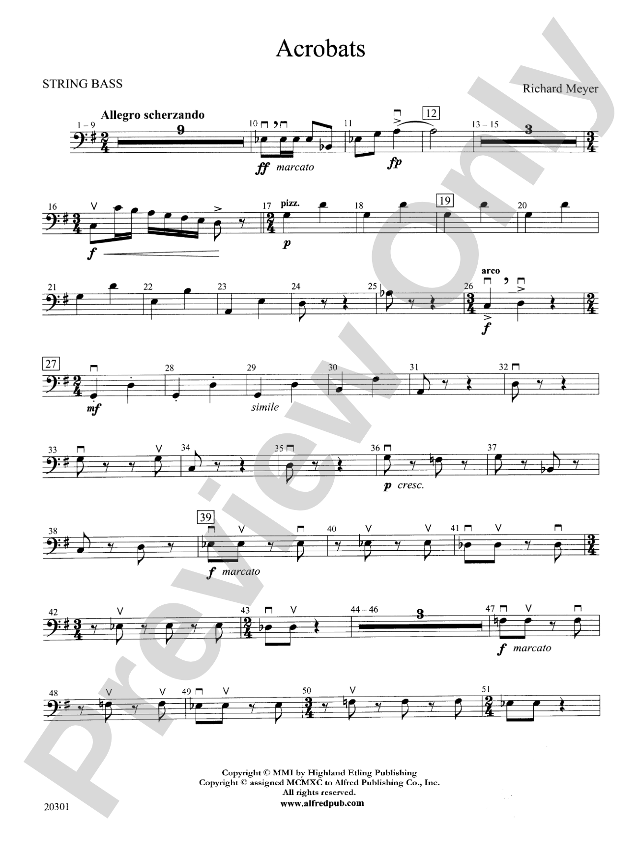 Acrobats: String Bass