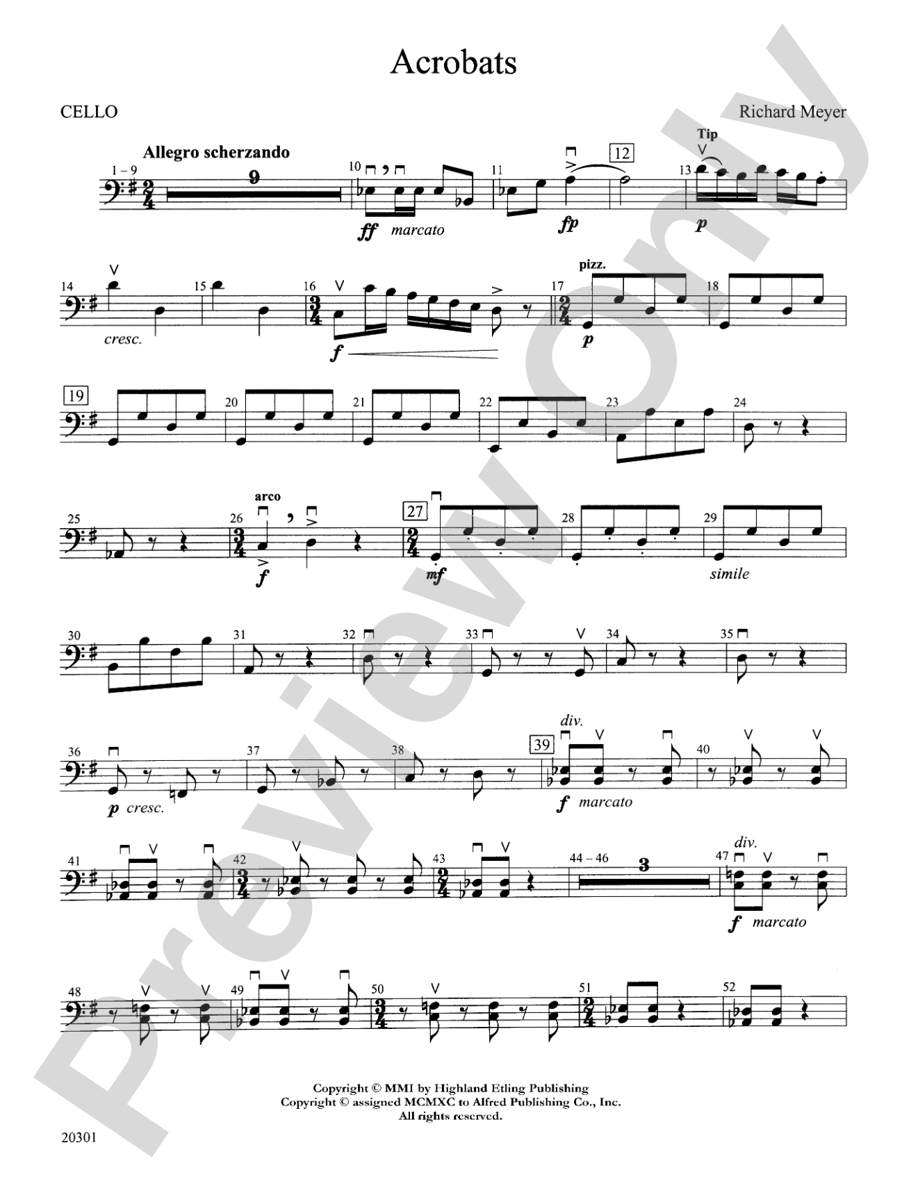 Acrobats: Cello