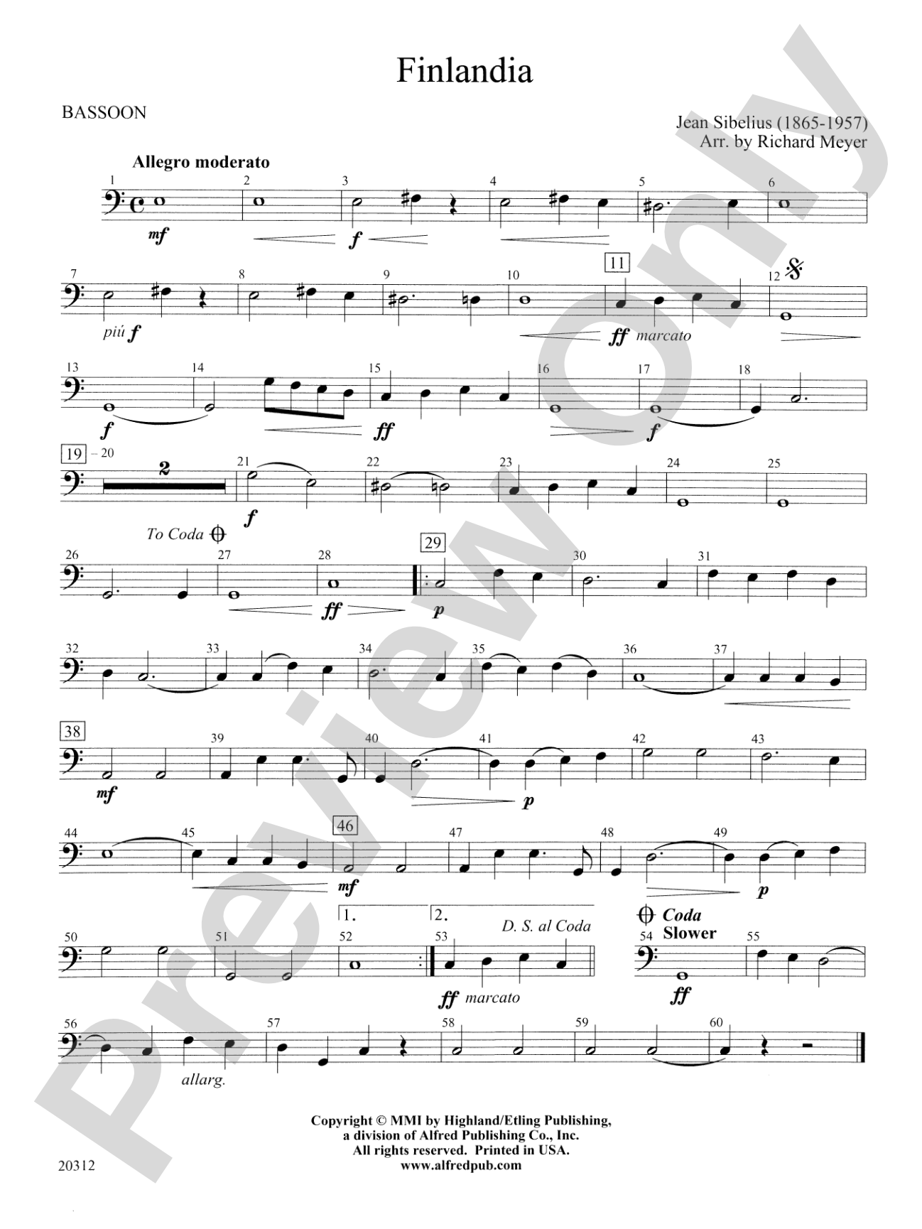 Finlandia: Bassoon