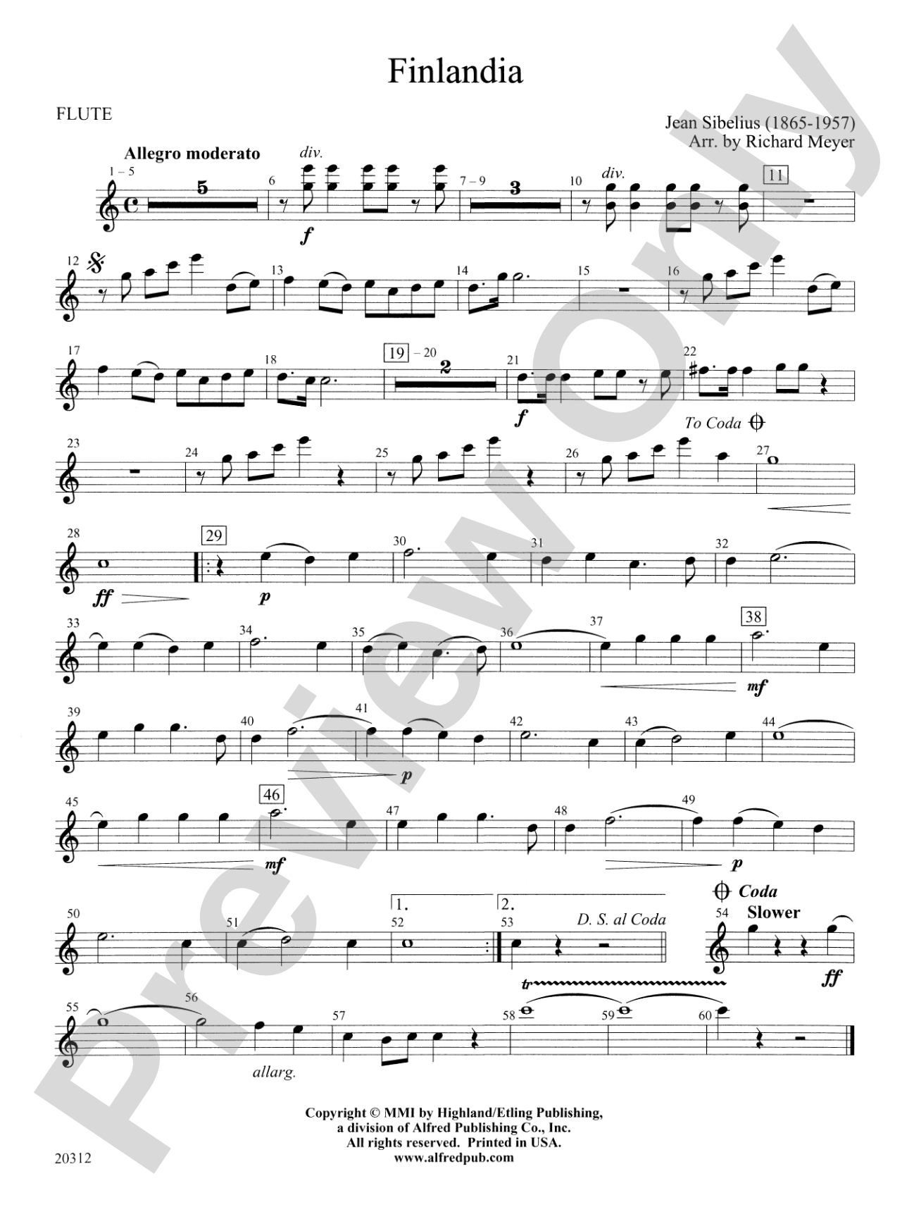 Finlandia: Flute
