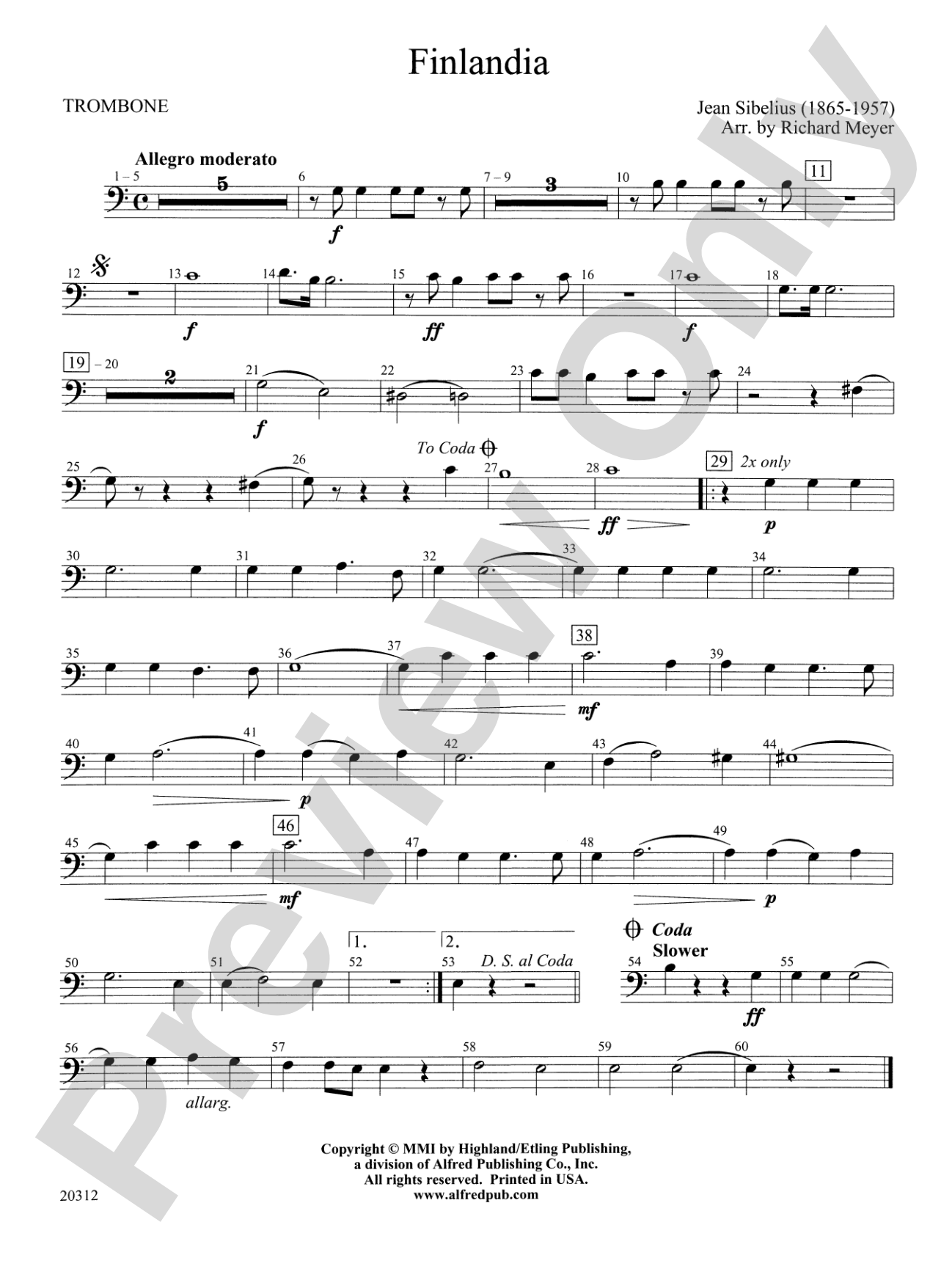 Finlandia: 1st Trombone