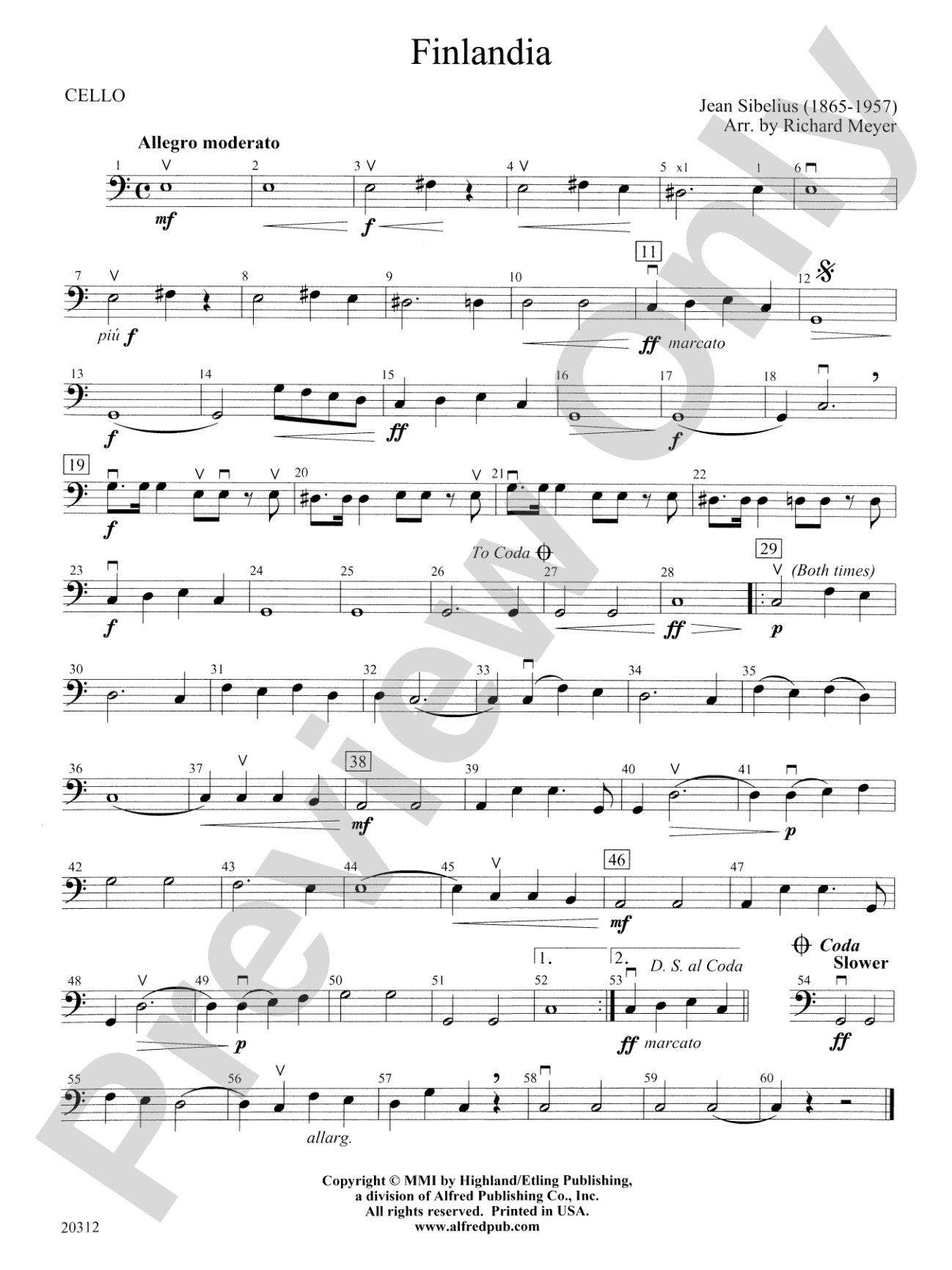 Finlandia: Cello
