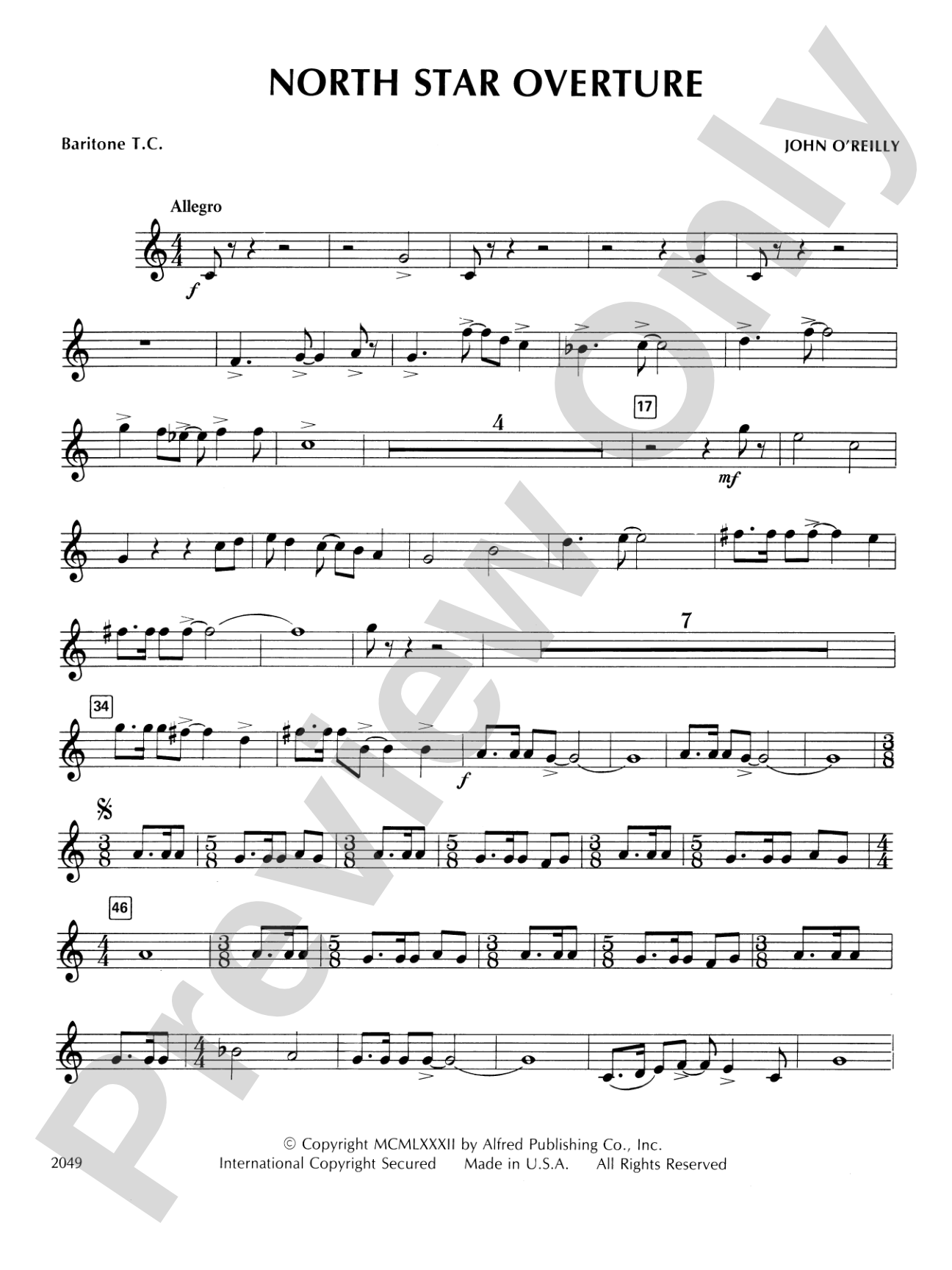 North Star Overture: Baritone T.C.