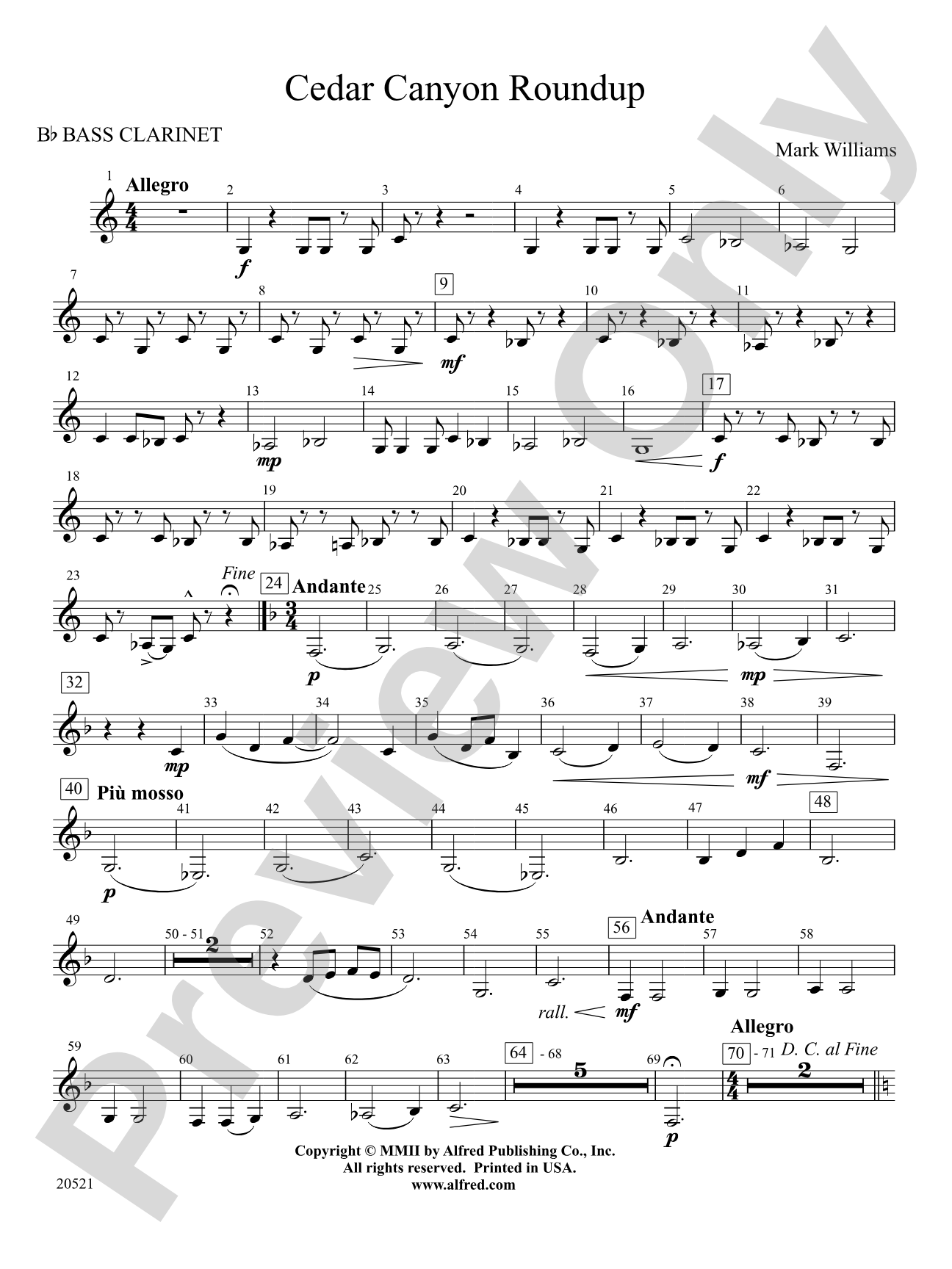Cedar Canyon Roundup: B-flat Bass Clarinet